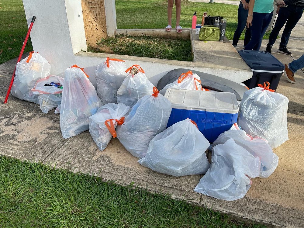  image of trash picked up from Condado Lagoon Cleanup 