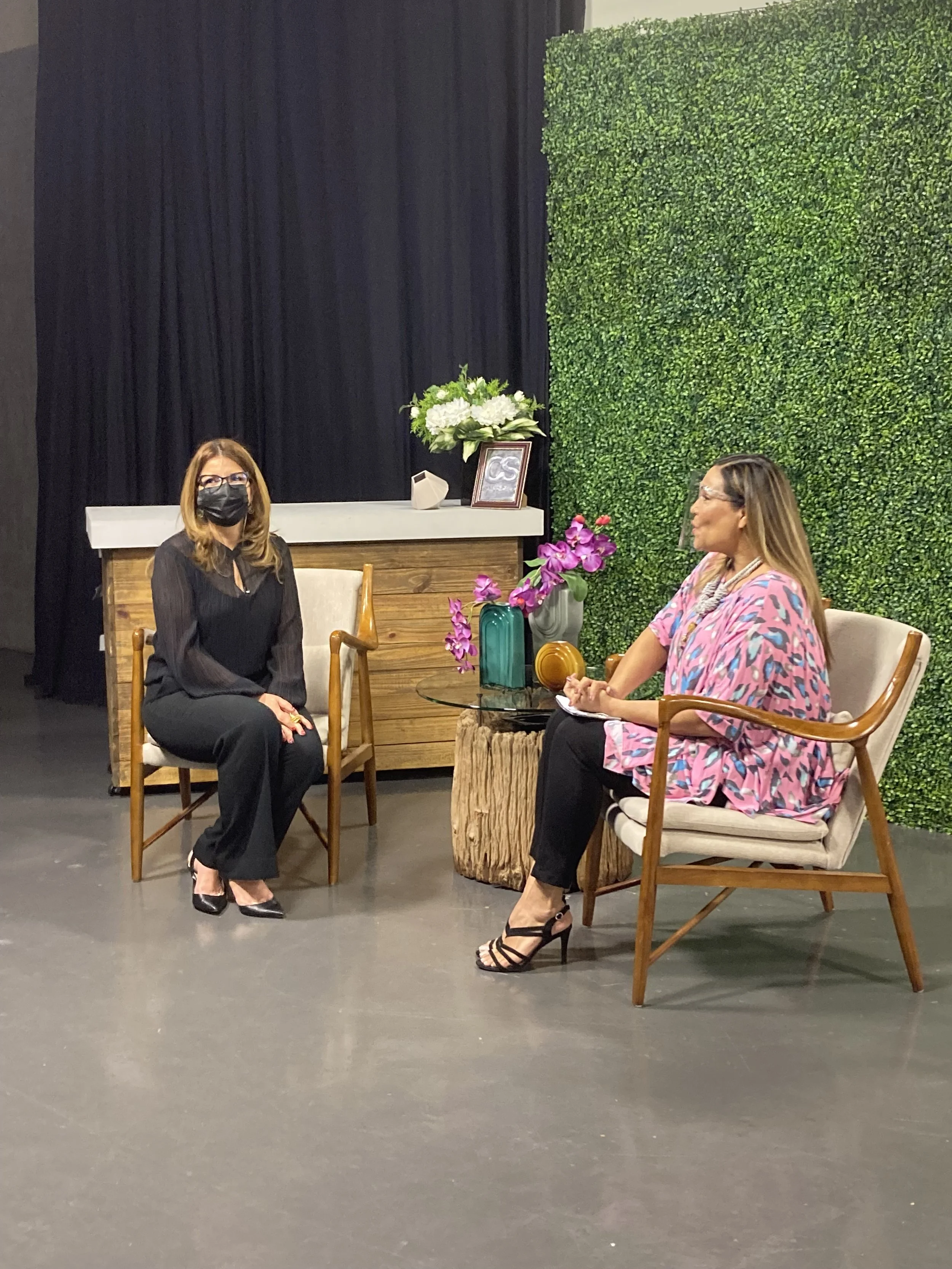 AD&V's President speaking on a local talk show.