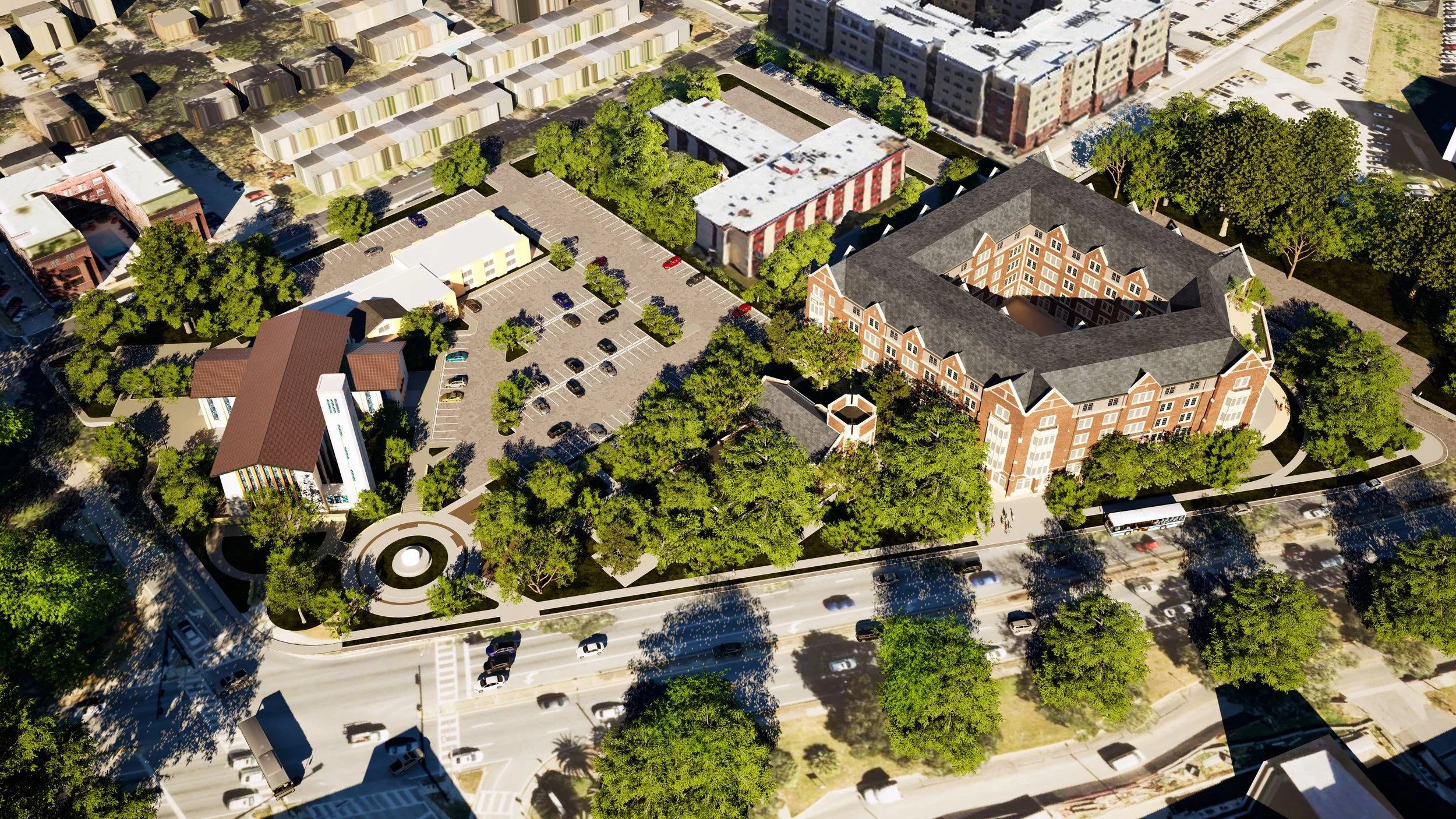  Rendering of a student housing project. 