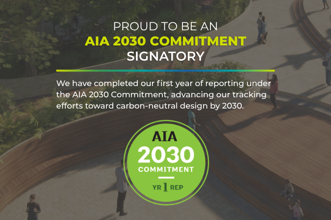 AIA 2030 Commitment signatory announcement.