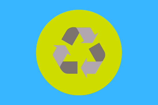 Recycling logo.