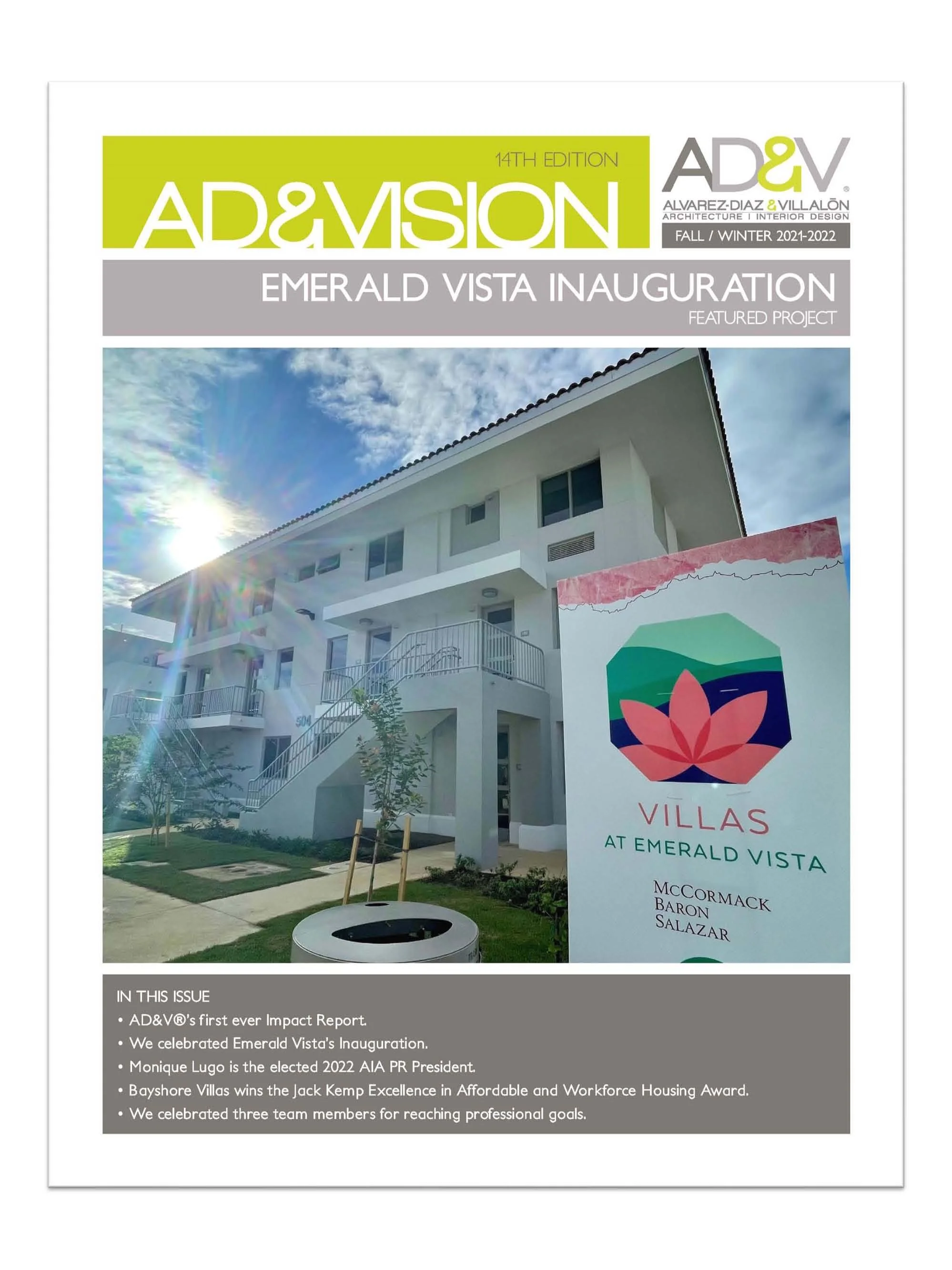 AD&Vision 14th Edition cover page.