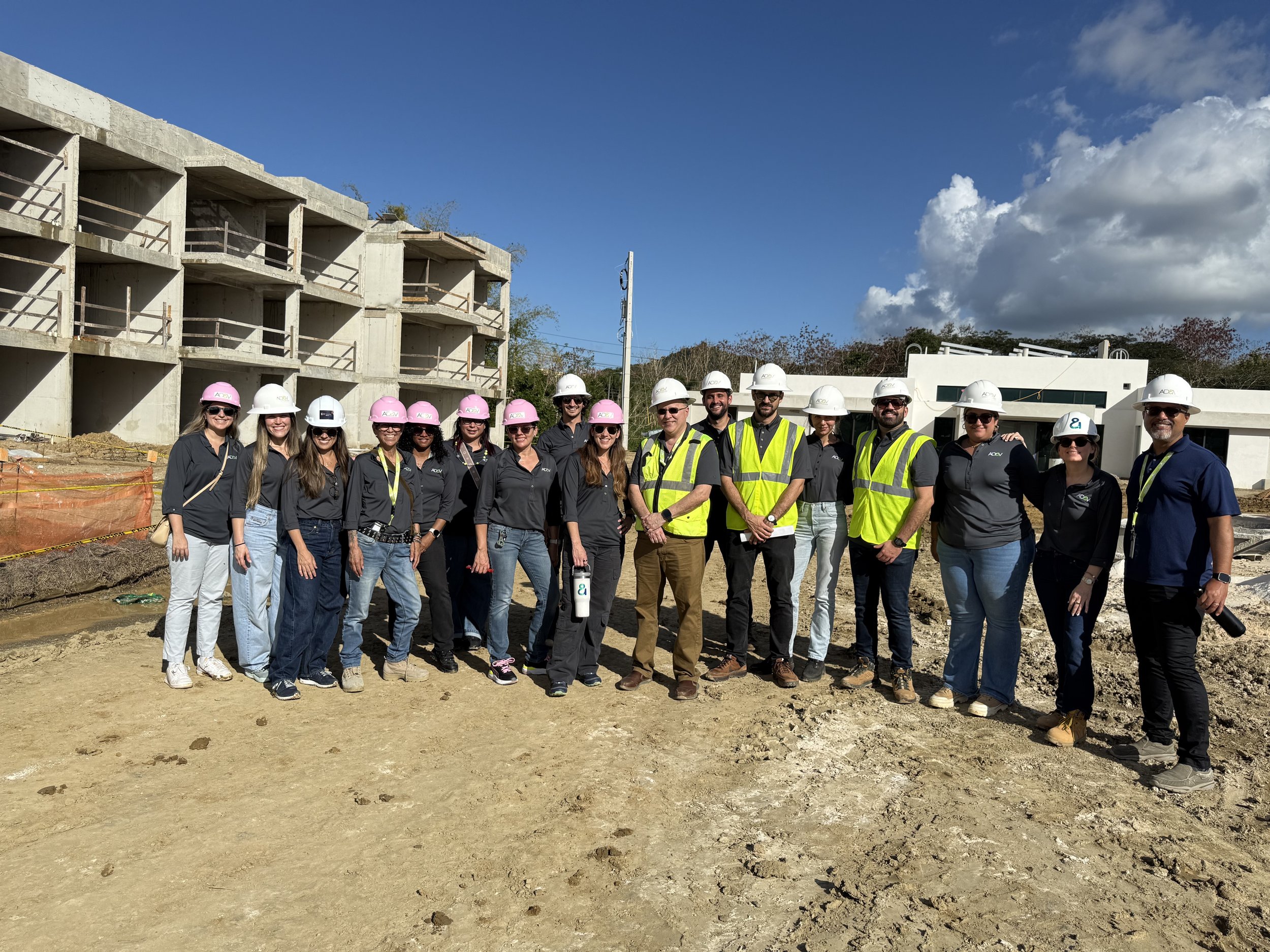 The AD&V® team at a project site visit.