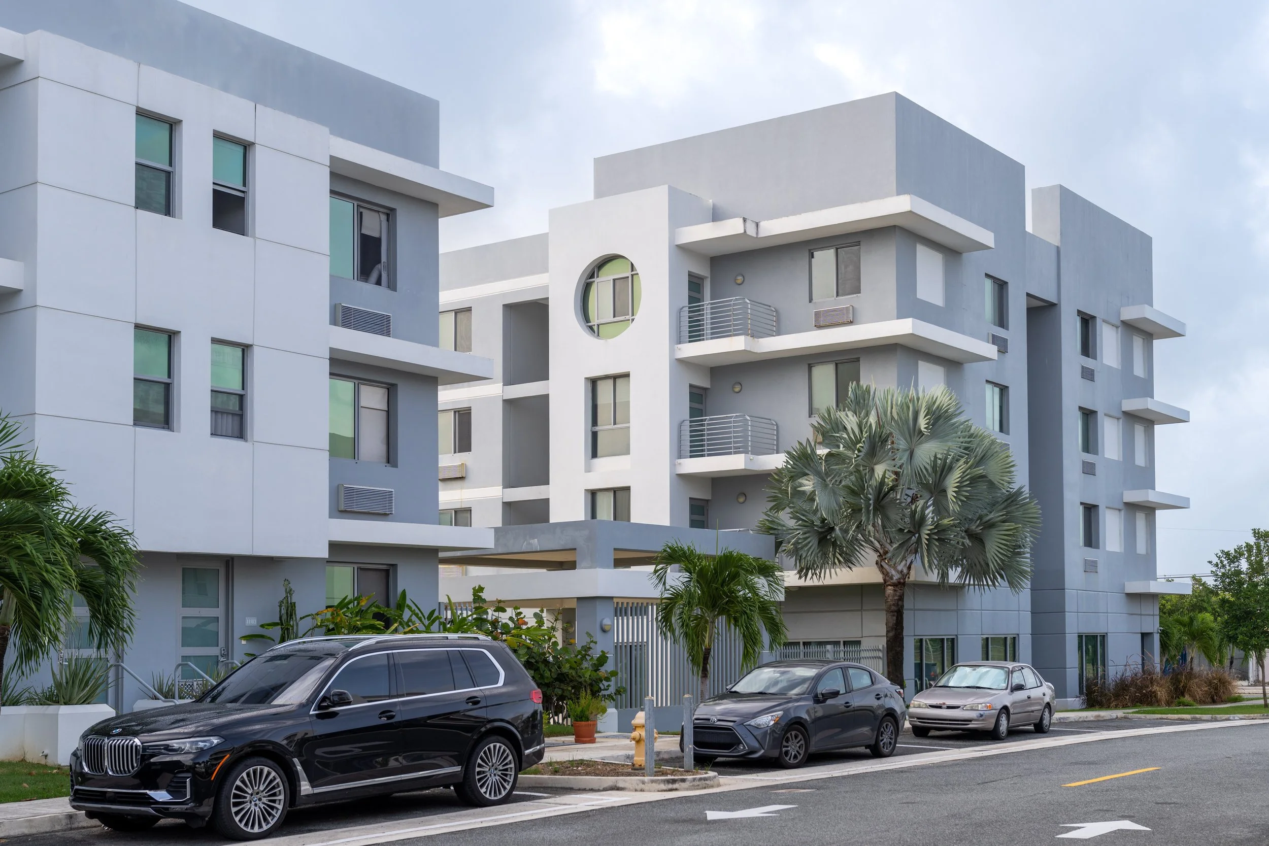  Exterior view of Bayshore Villas affordable housing project. 