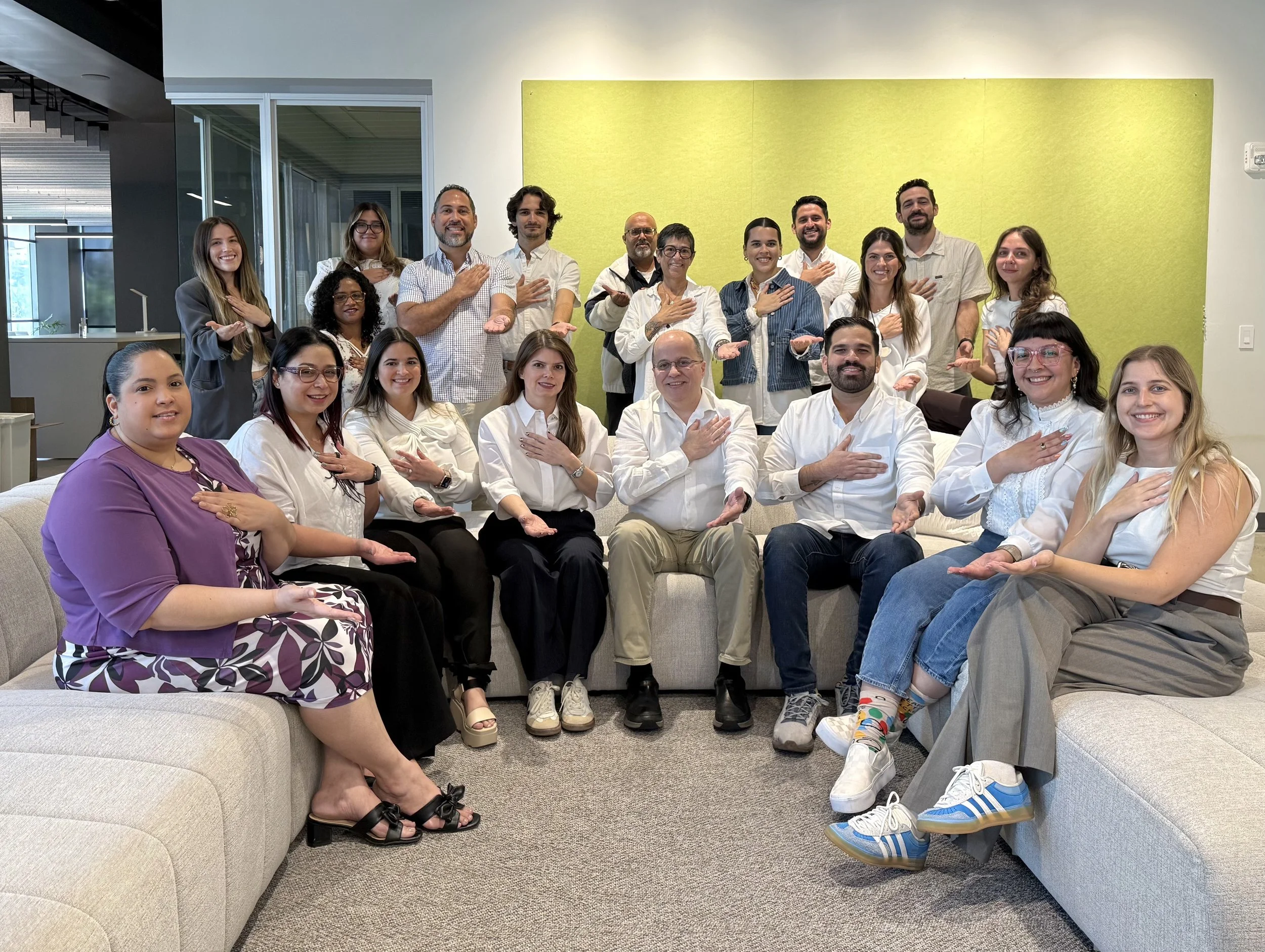 AD&V team's international women's day picture.