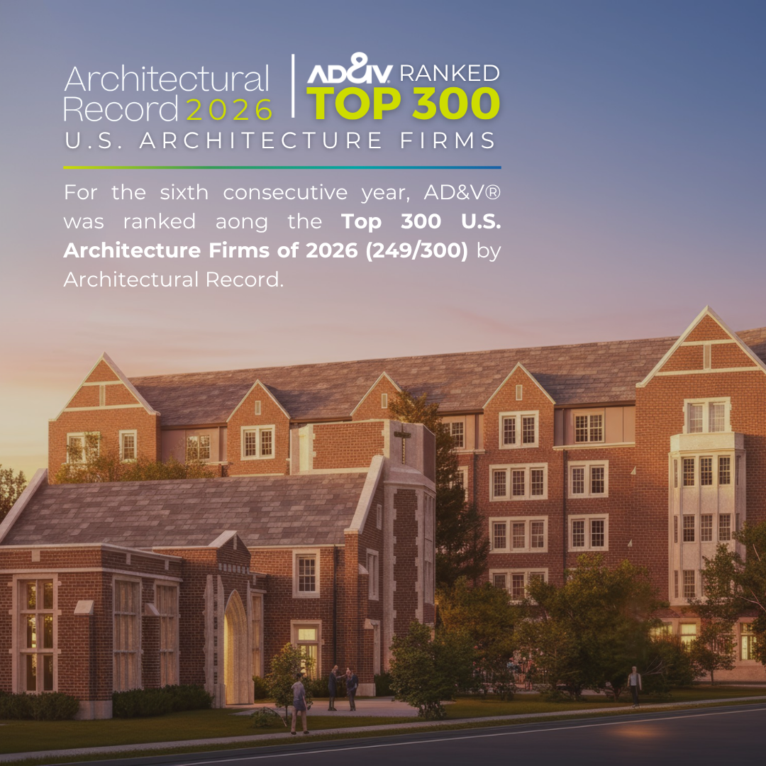 AD&V's 2026 Architectural Record recognition.