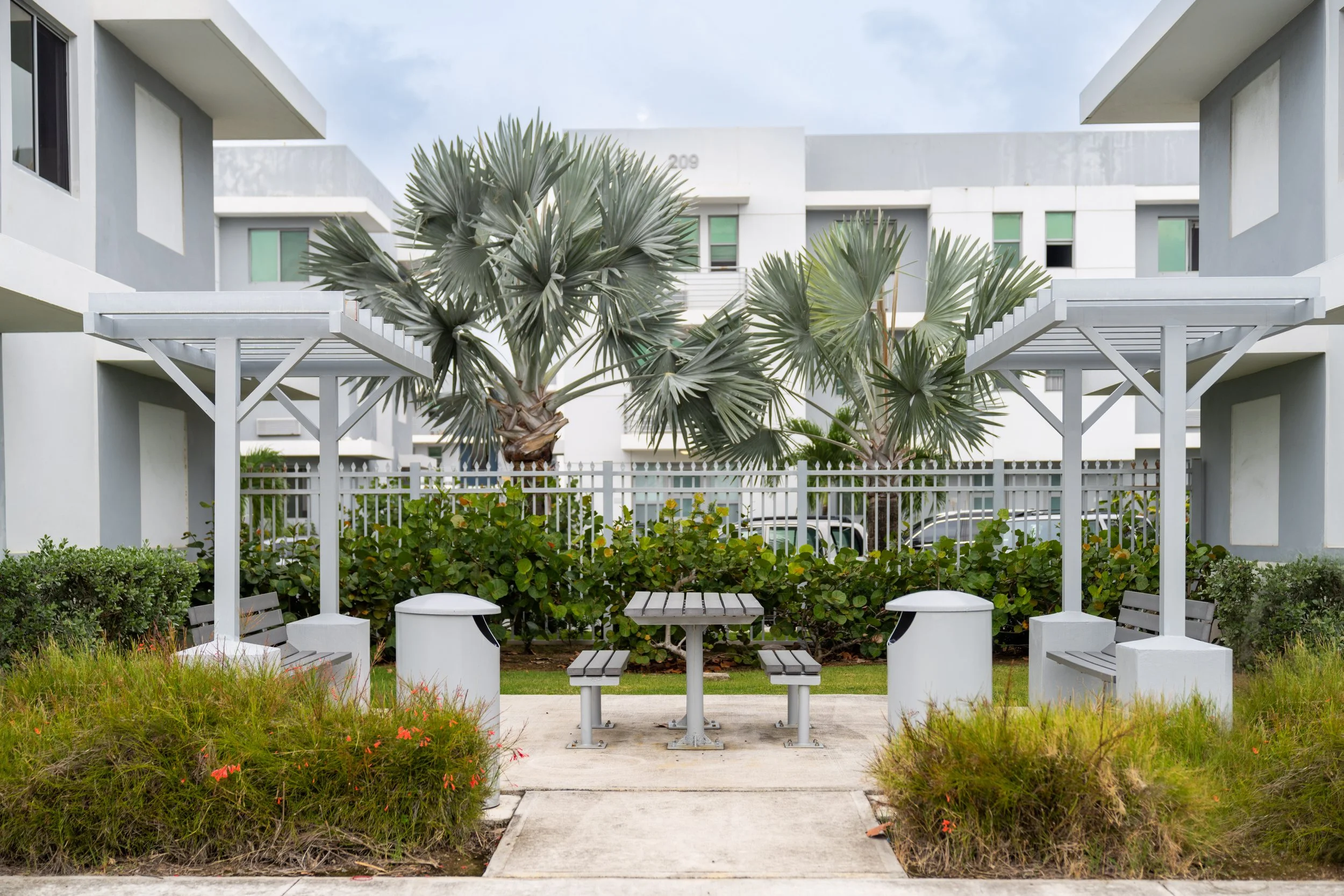  Exterior view of Bayshore Villas affordable housing project. 