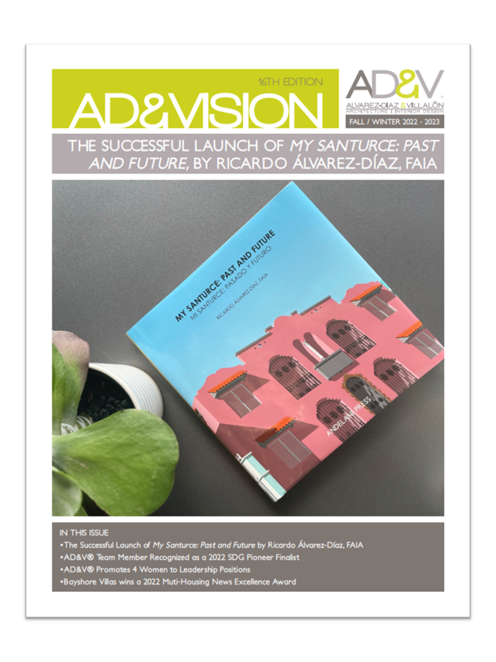 Cover of the AD&Vision 16th Ed newsletter.