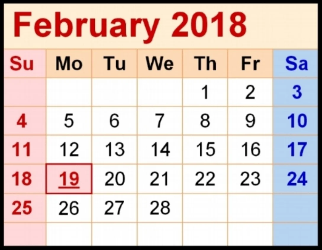 February Calendar