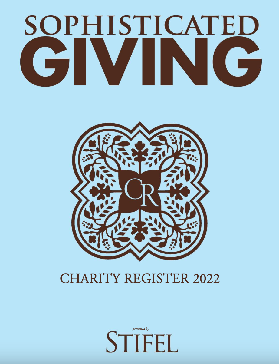 Sophisticated Giving, the charity register that is published annually, is coming out soon. There’s still time to get involved. The guide features dozens of nonprofit organizations, spotlighting their missions, impact in St. Louis, and way