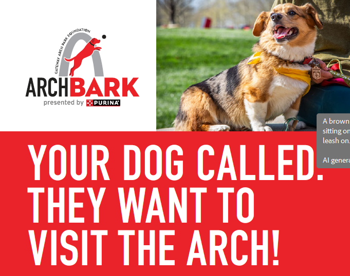 Pet Lovers Pack Gateway Arch National Park for Annual Arch Bark