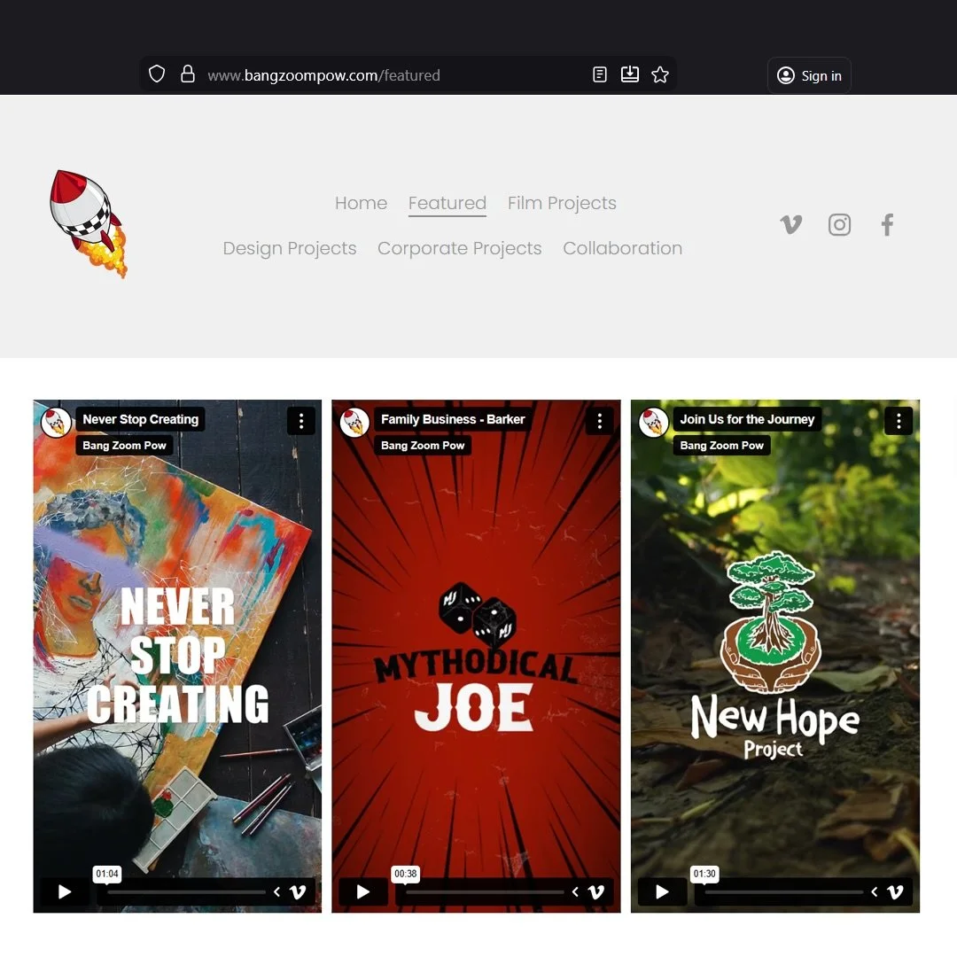 It&rsquo;s never too late to take action on something you&rsquo;ve put off and well &hellip; creating a website was never a priority for me. But I am happy to announce that bangzoompow.com is live and will be a central location that houses all my cre