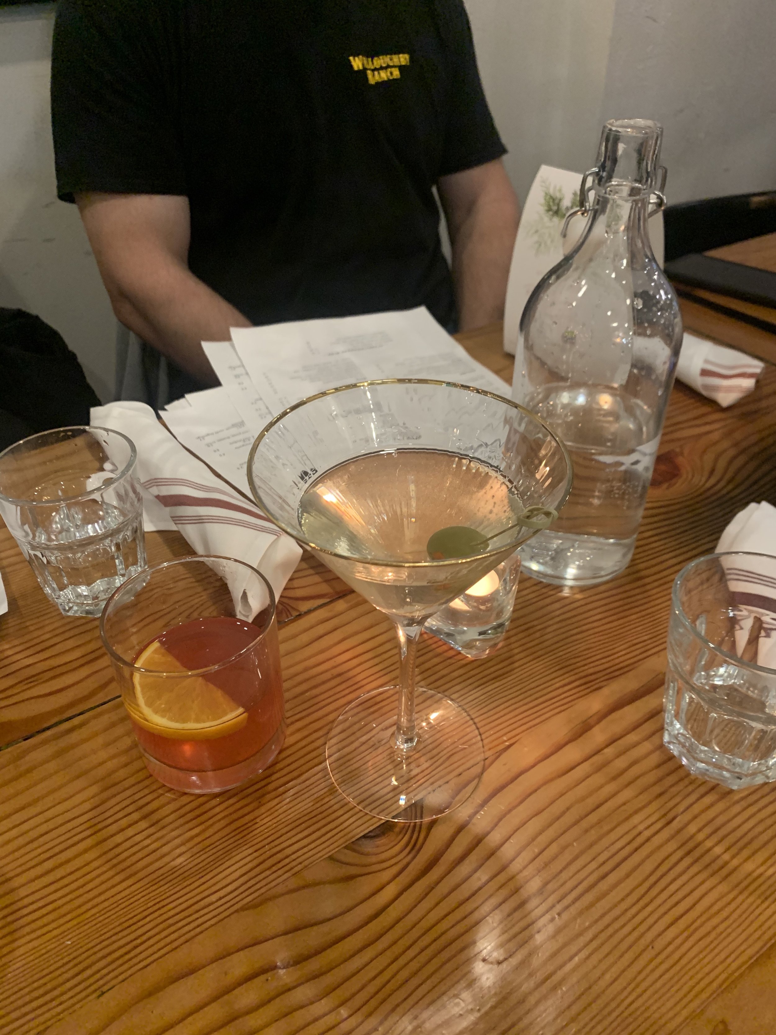 Dirty martini at 335