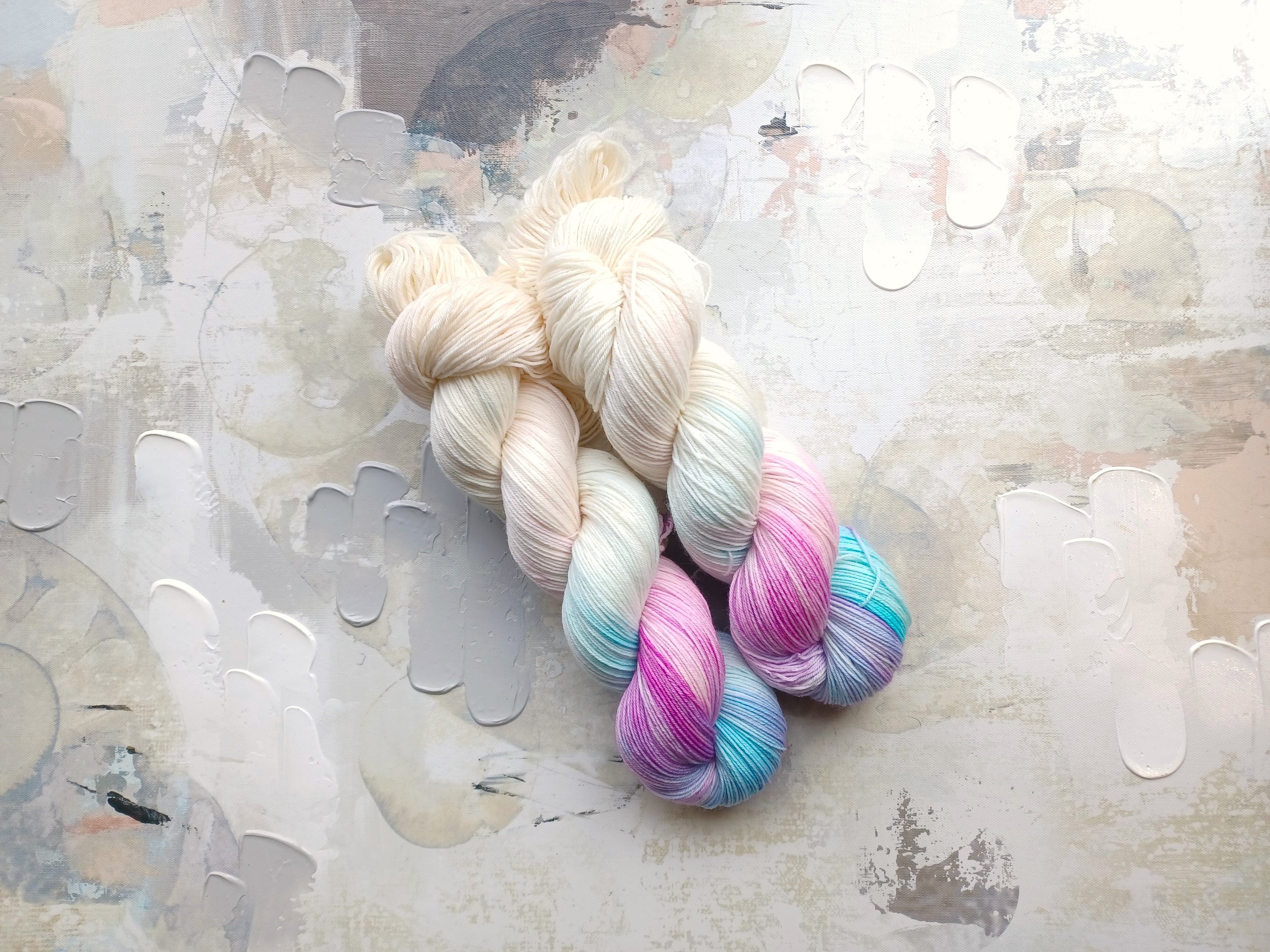 Chasing Unicorns - Hand-dyed Yarn, Sock Yarn, Wool Yarn - Pink and ...
