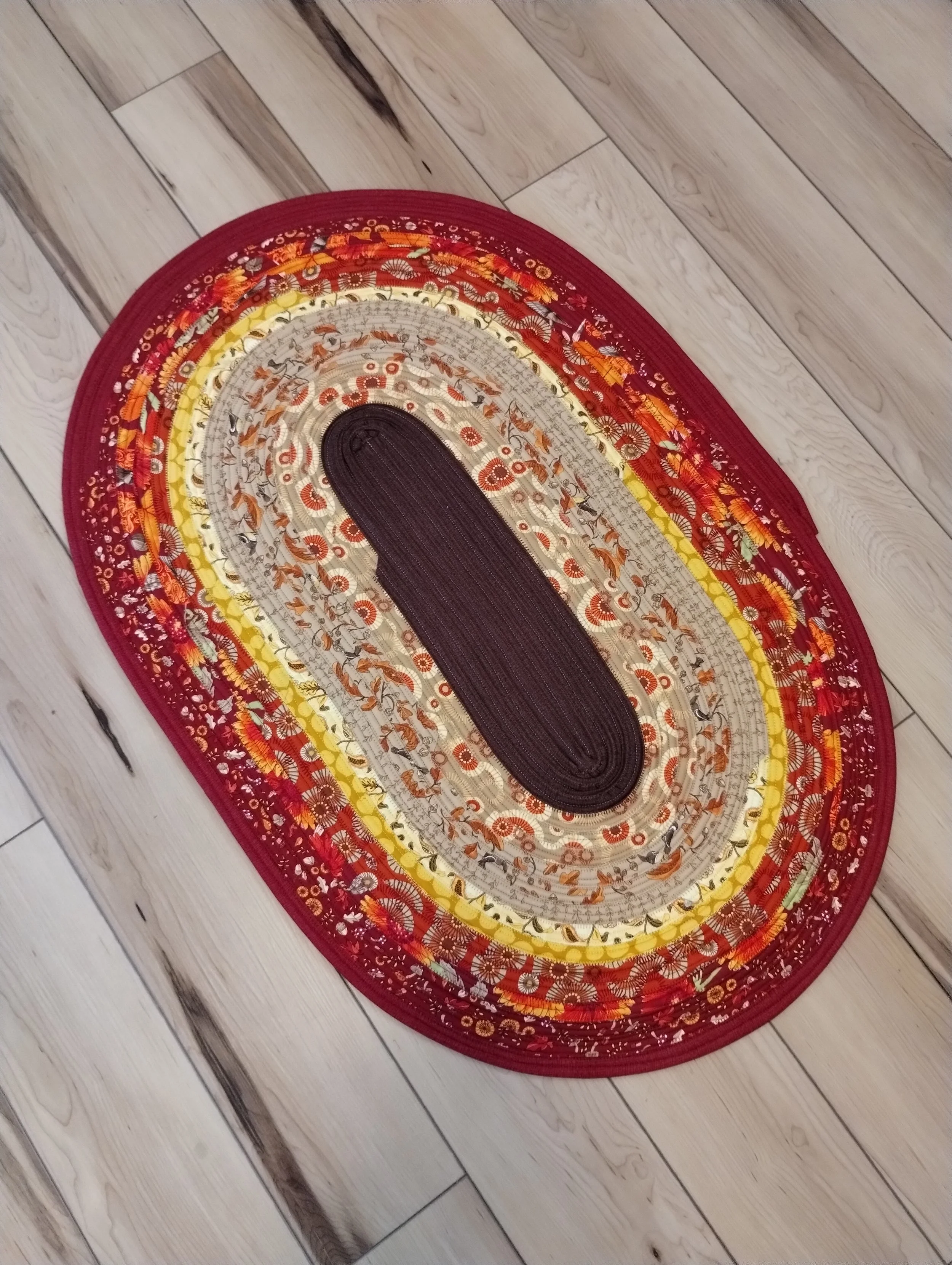 Machine Washable Kitchen Rug / Area Rug / Floor Mat, Fall Rug, 100% Cotton, Machine Washable and Dryer Safe