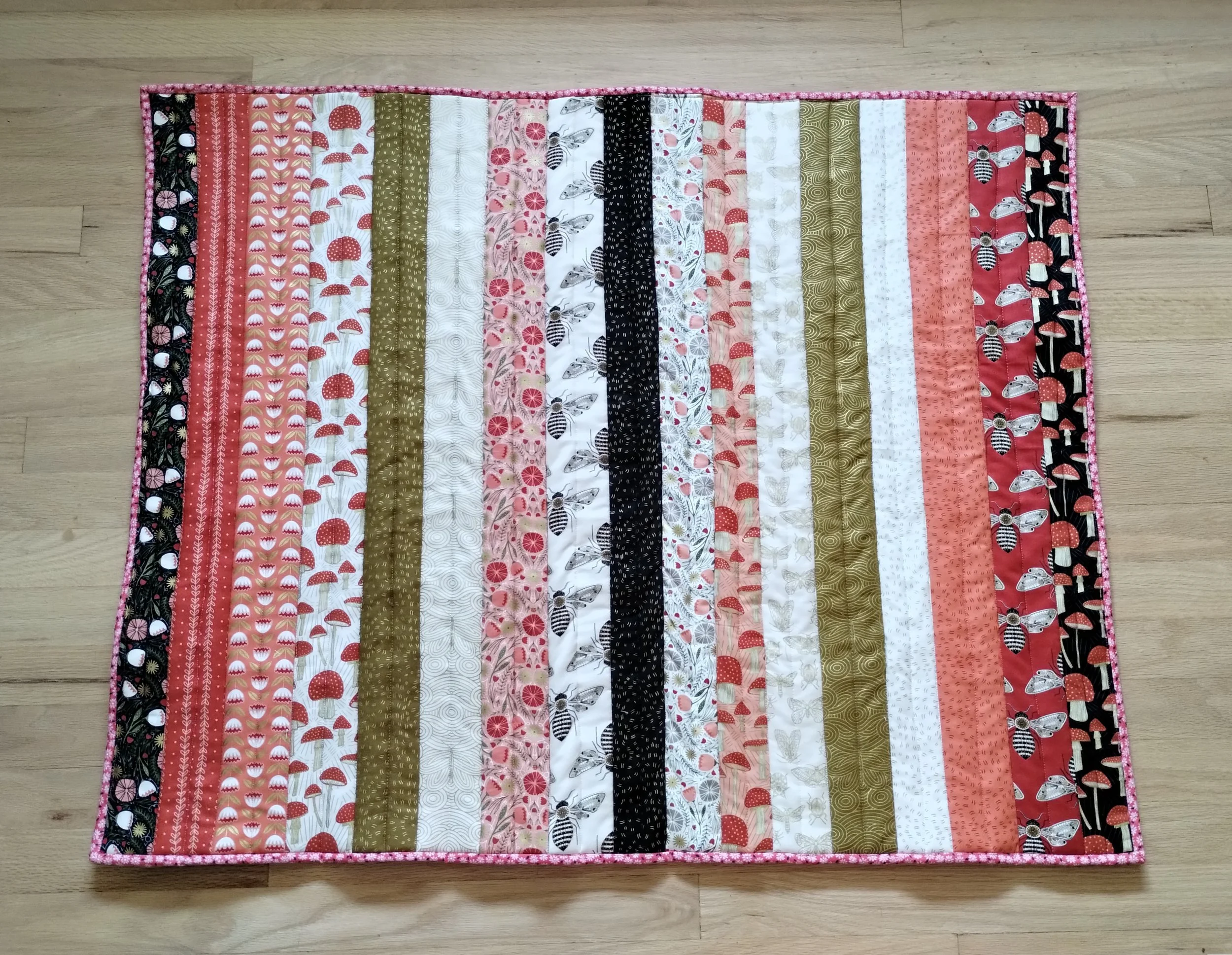 Machine Washable Kitchen Rug / Area Rug / Floor Mat, Striped Rug, 100% Cotton, Machine Washable and Dryer Safe