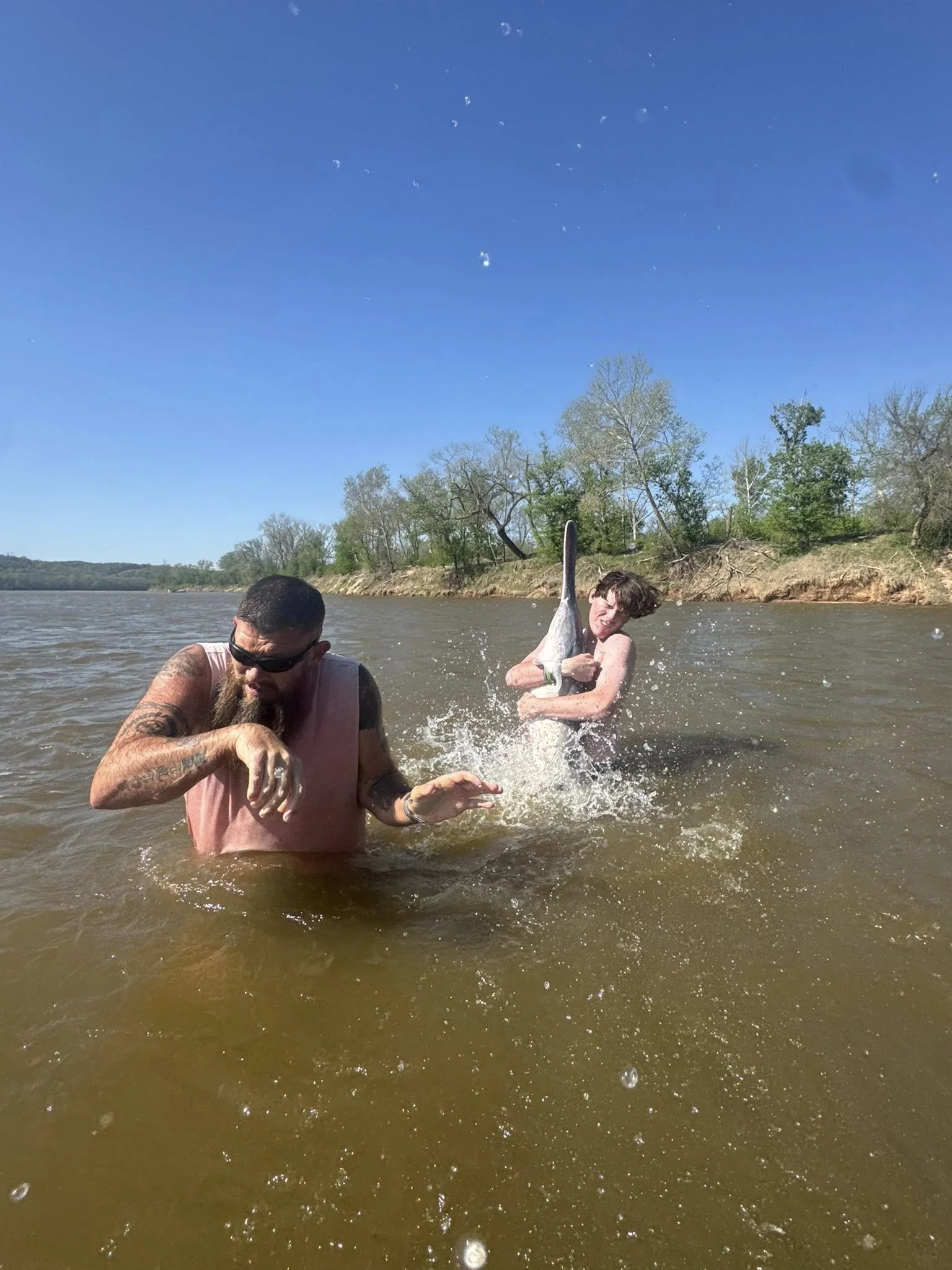 Spoonbill snagging with Next Generation Outdoors at Kaw Lake 8-23-2025