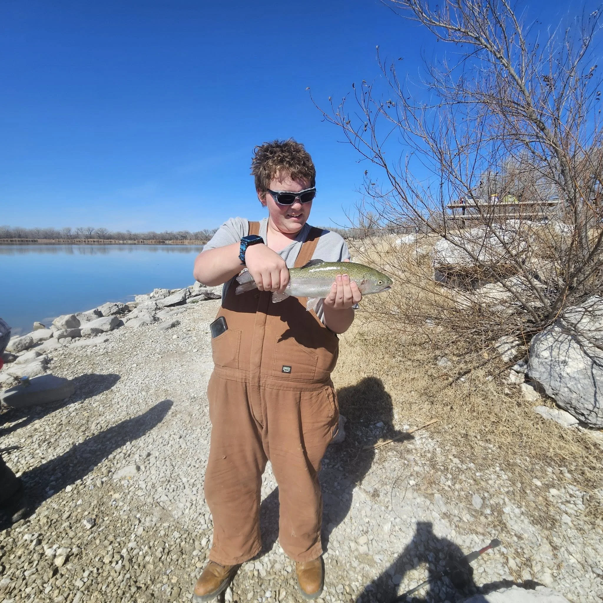 Trout Fishing at Sunset Lake Guymon, OK 3-28-2026