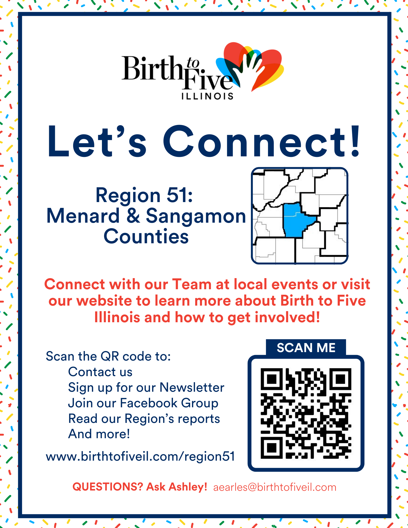 Image of "Let's Connect" Flyer.