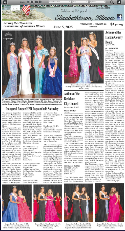 Image of the article above in the newspaper.