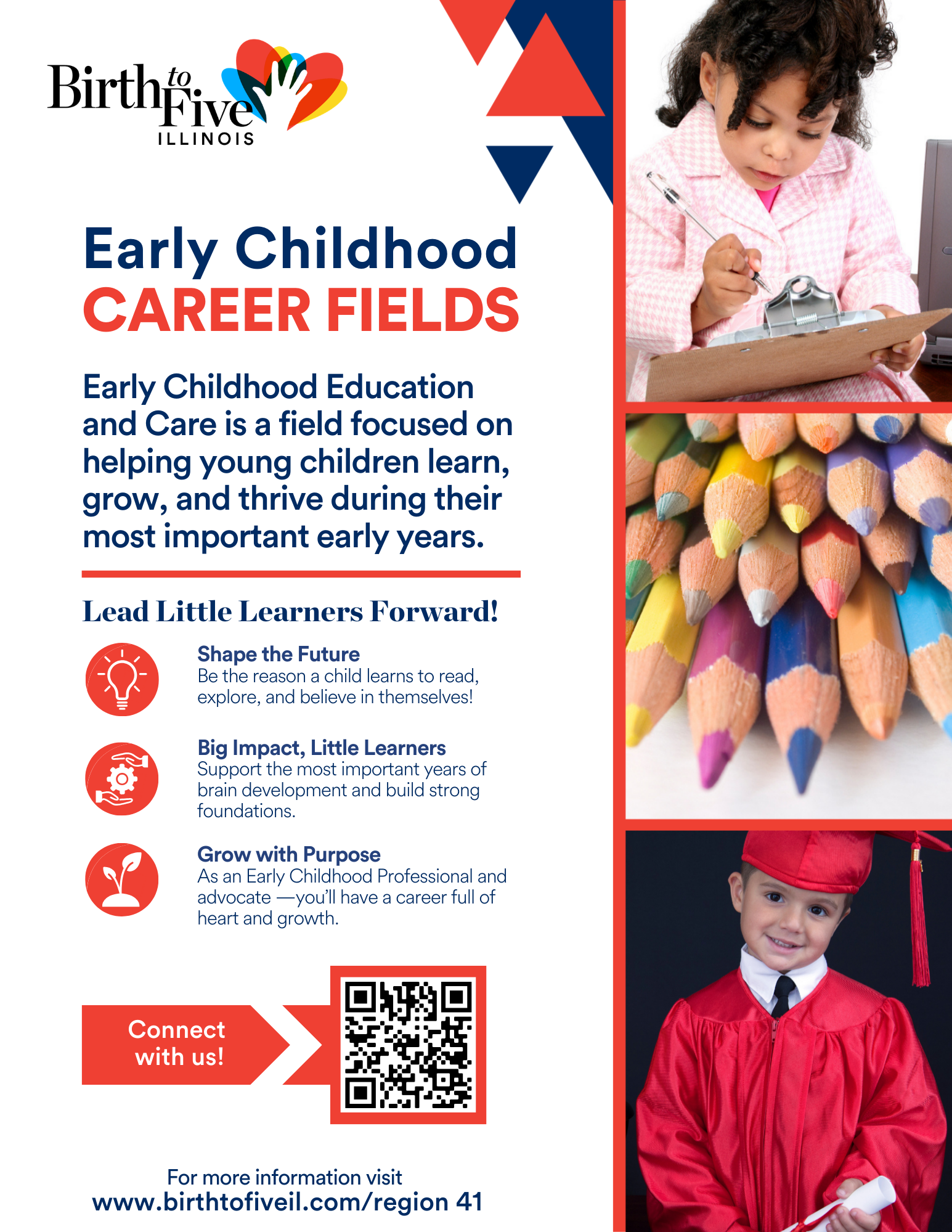 Picture of Flyer: Early Childhood Career Fields.
