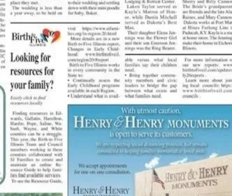Image of the article in the printed newspaper.