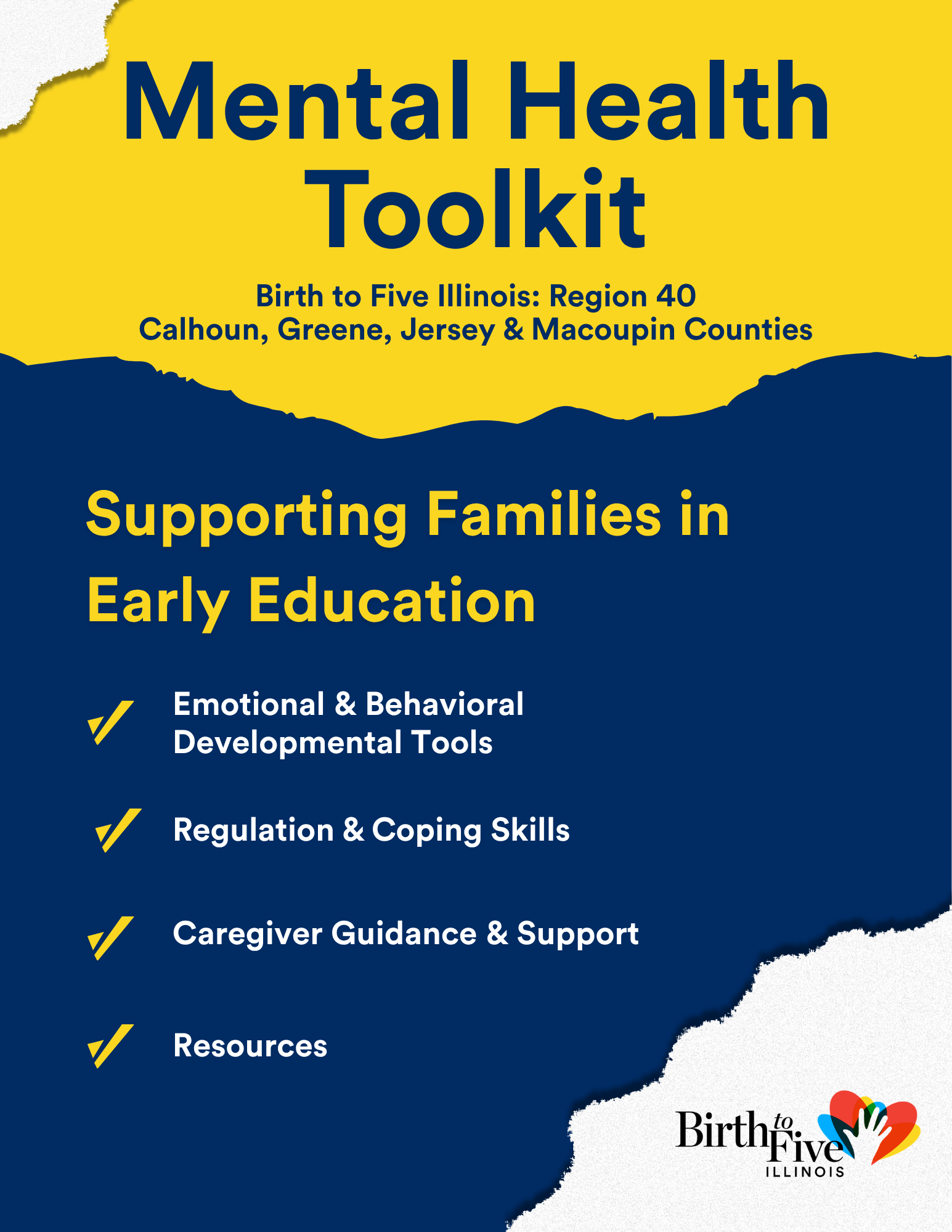 Front cover of Mental Health Toolkit. Click to download!