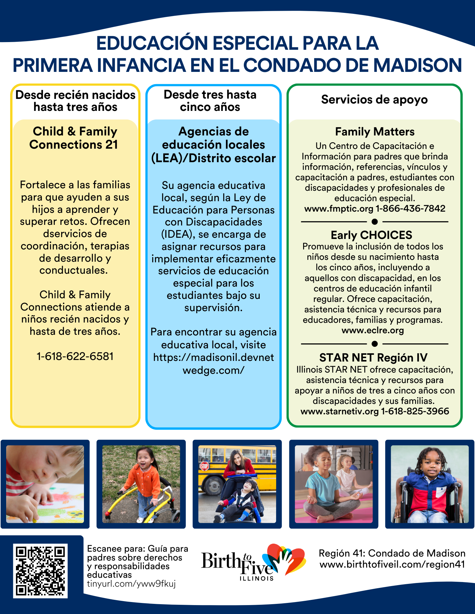 Imagen del volante: Educación especia para la primera infancia en el condado de Madison.