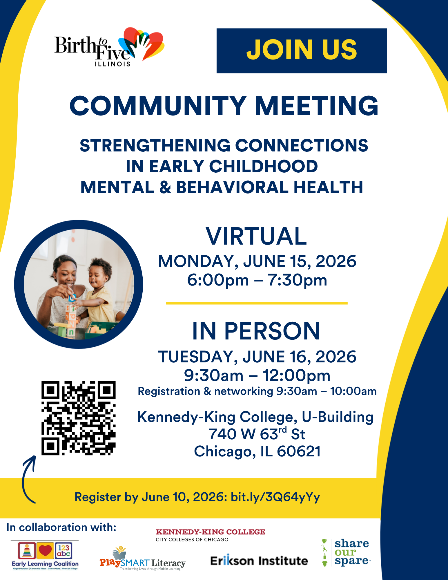 Region 1-A Community Meeting flyer.