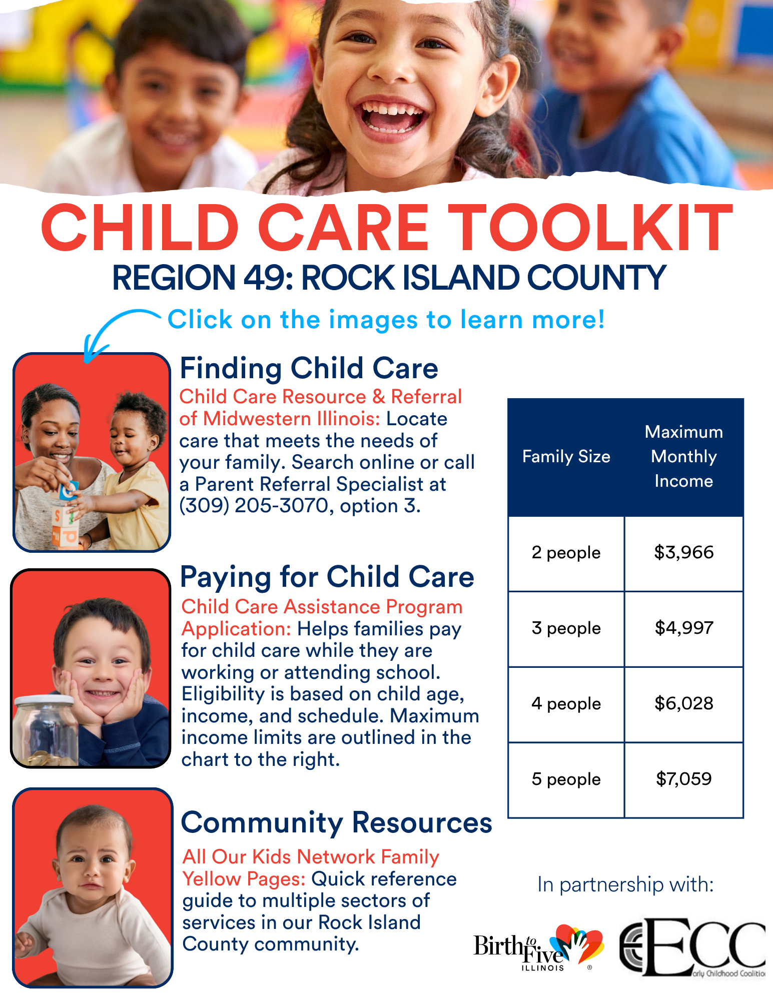 Image of Child Care Toolkit flyer for Rock Island County. Click to download!