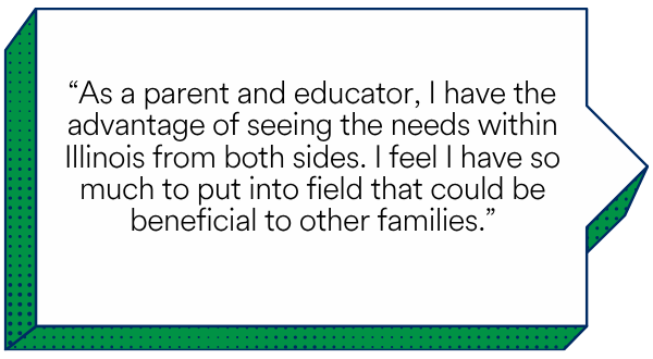 A quote from a Council member inside a speech bubble.