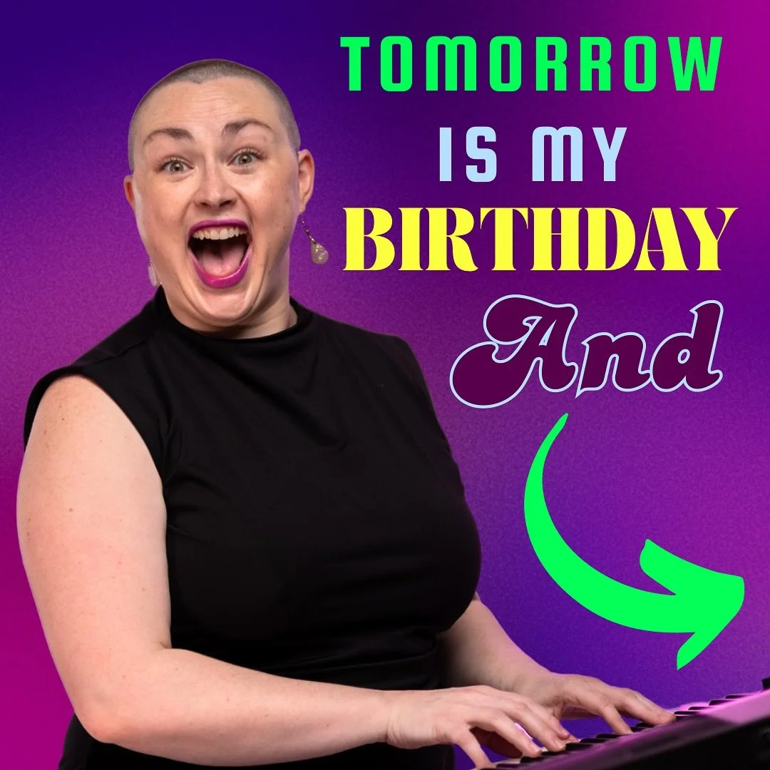YAY! Not only is tomorrow my birthday, it&rsquo;s a big milestone for me with the release of my first album, THANKS! Every song started as an improvised loop inspired by an audience. With bangers like SWEET LITTLE KITTY and WHERE IS MY PHONE, you&rsq
