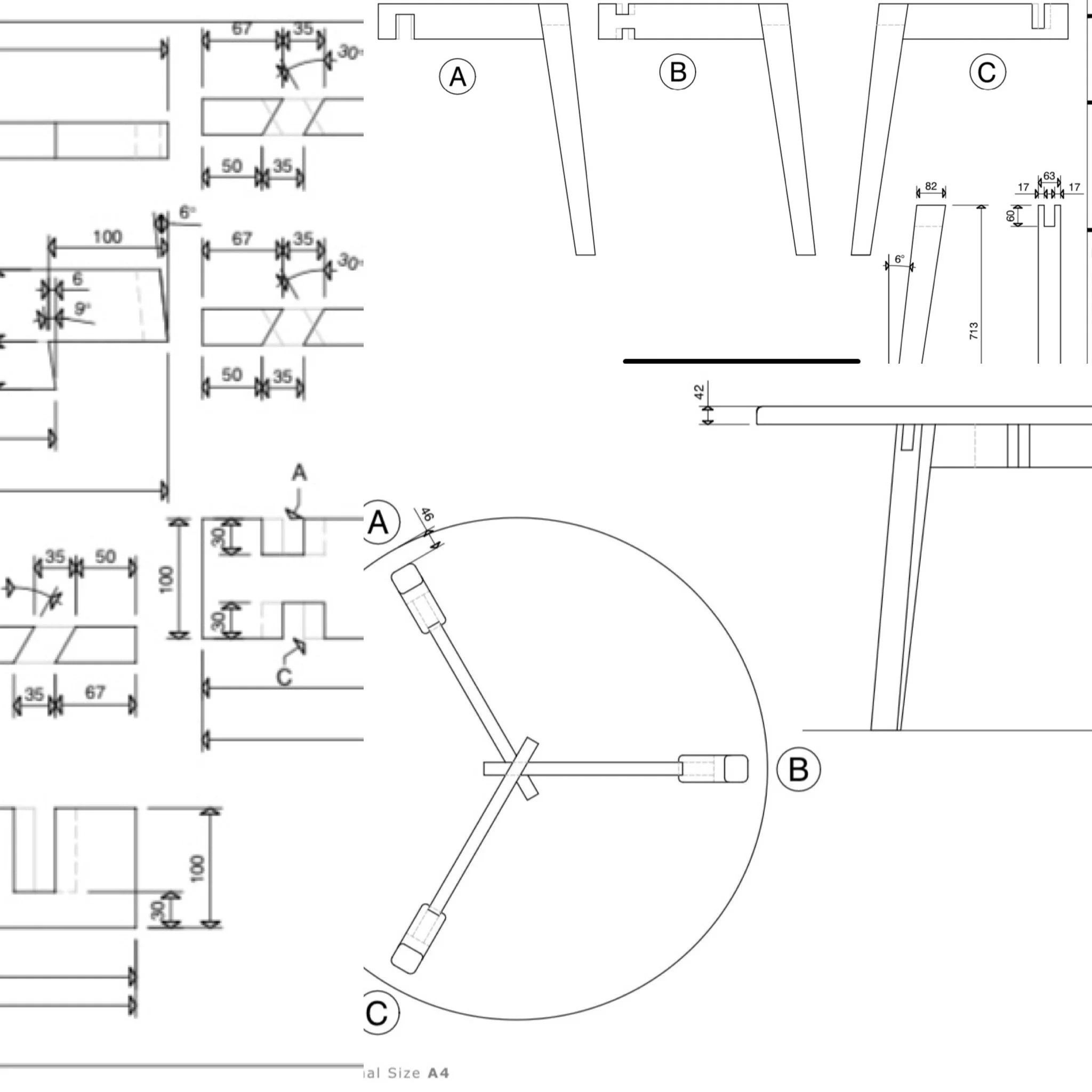 ROD Dining Table — Heart and Sap Bespoke Custom Furniture Maker