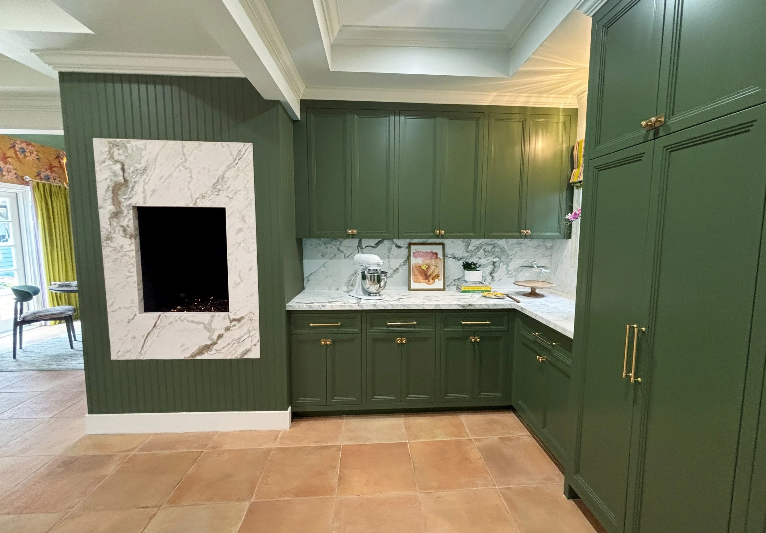 Cabinetry and Fireplace