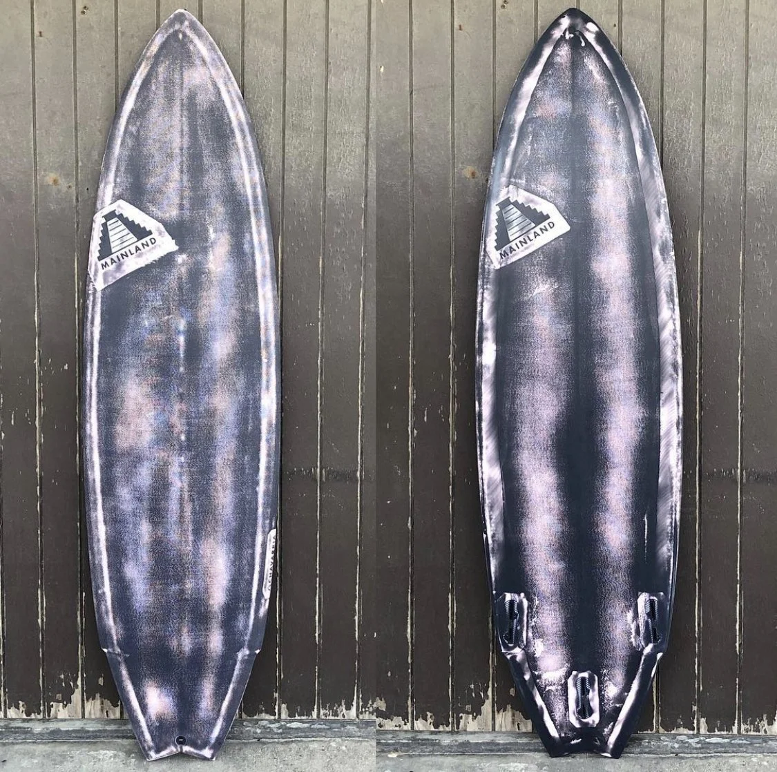 black and pink shortboard - best custom surfboard