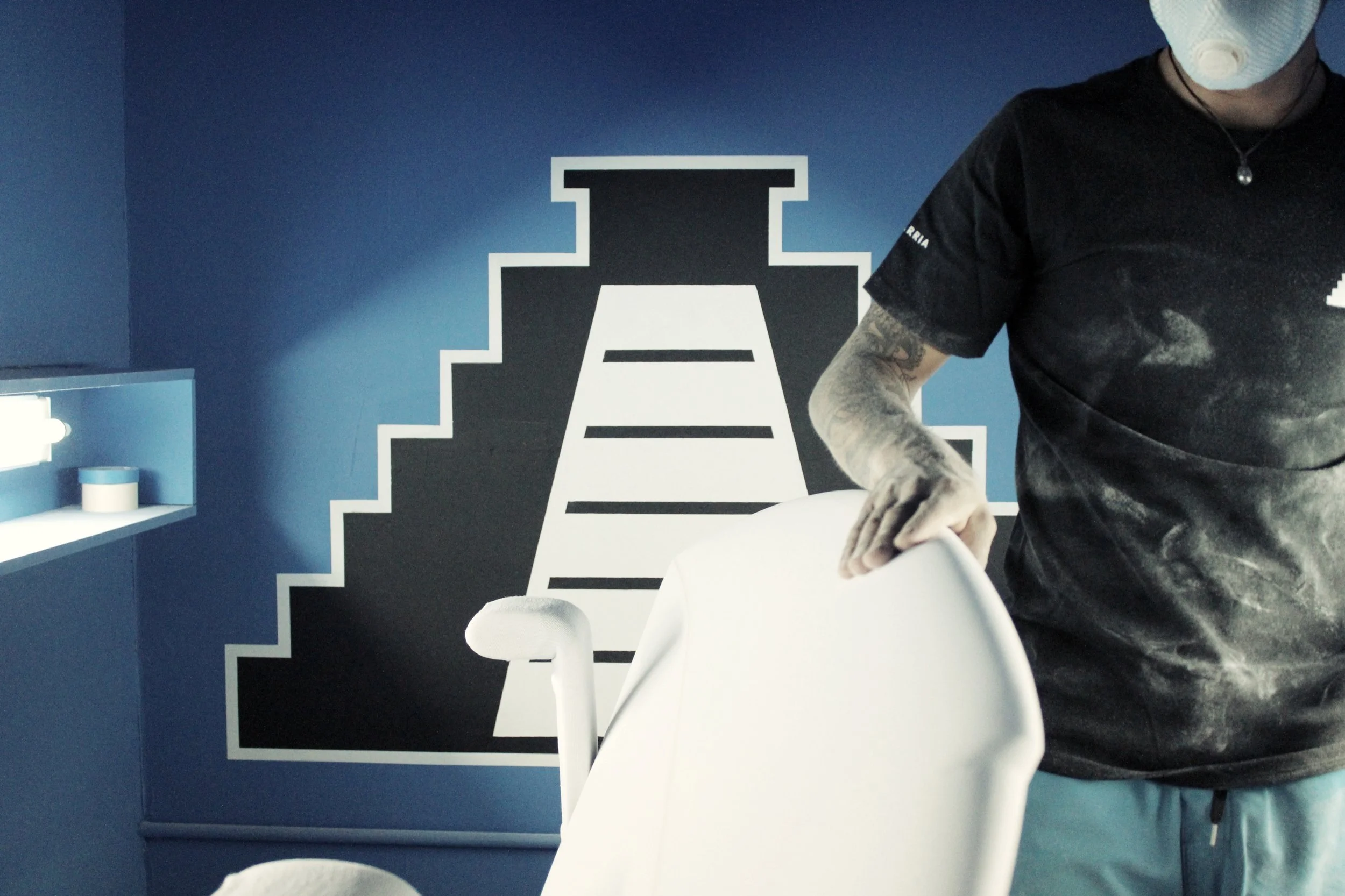 Advanced surfboard design and hand-finishing process at Mainland Surfboards. Inside the shaping bay in Sayulita, Nayarit Mexico with surfboard builder Javier Chavarria