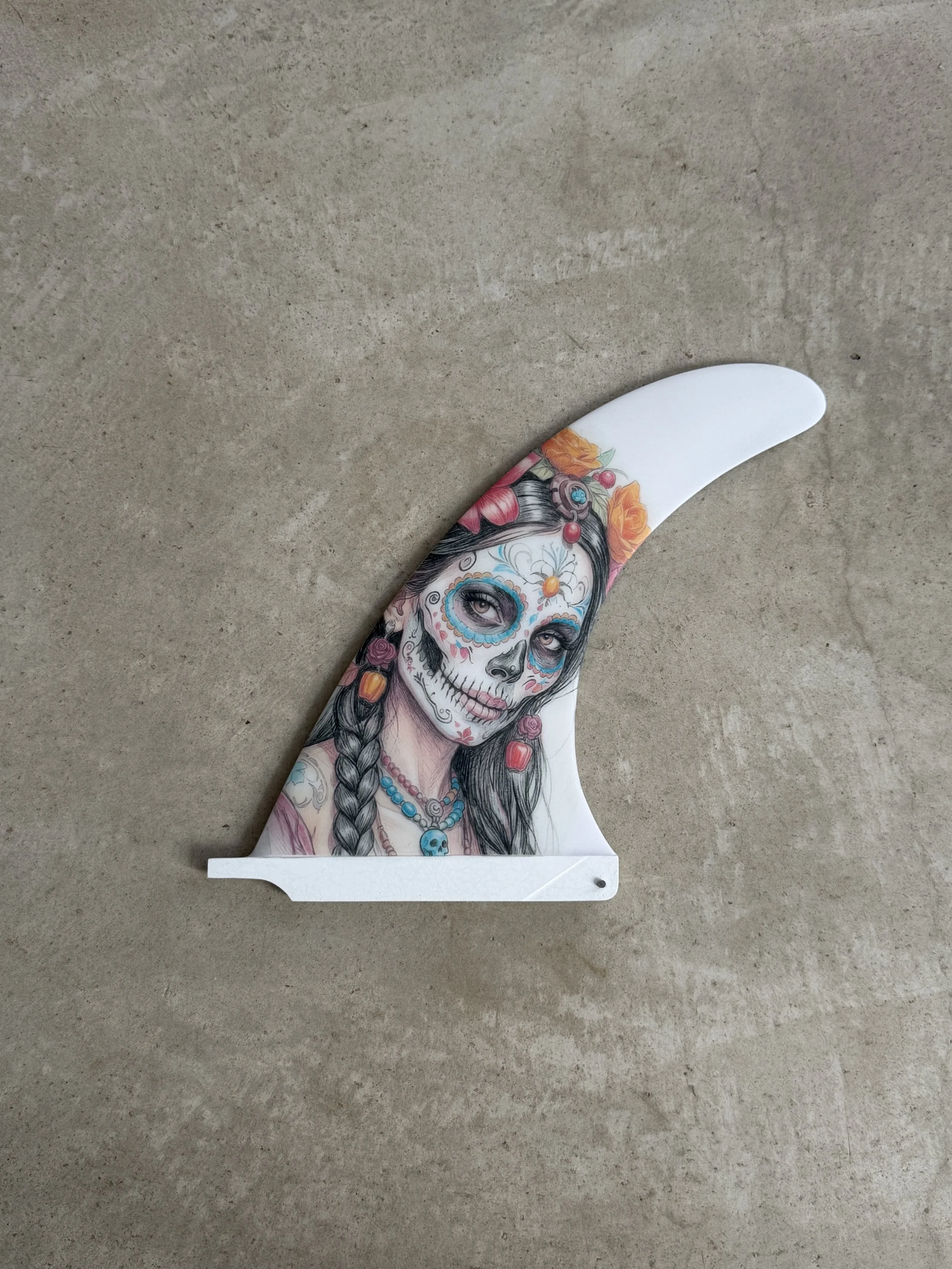 10.5 quilla de longboard catrina - dia de los muertos.JPG