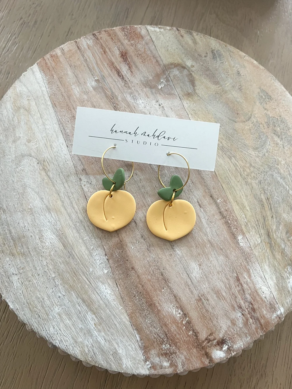 Peach Hoops — hannah mahdavi studio