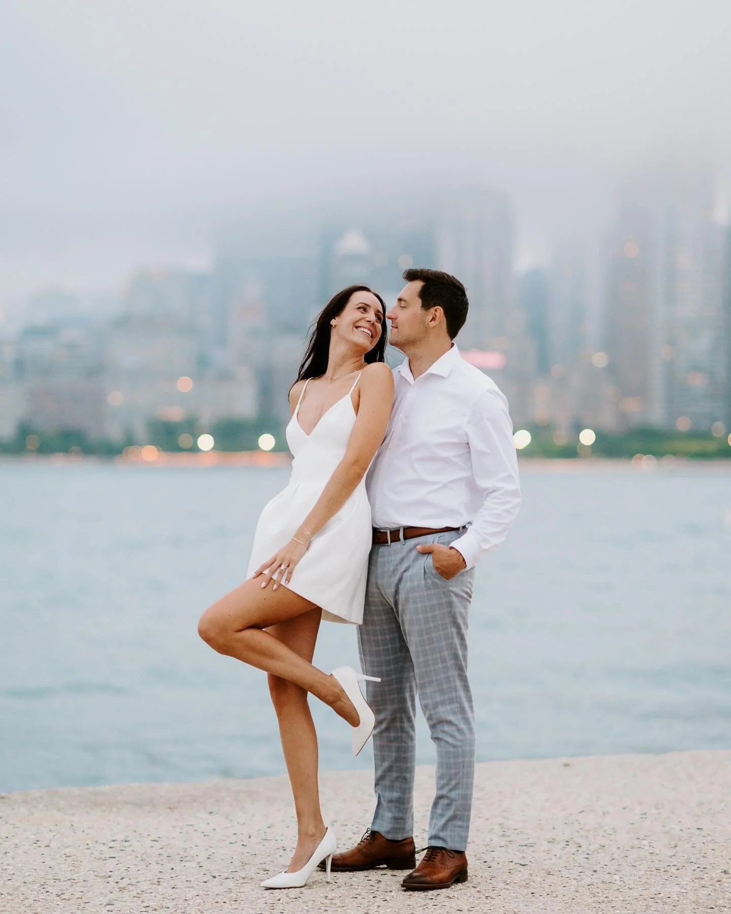Karolina + Jake Part 1 with the mooooodiest evening ever at North Ave!!! Ahhhh did it make for such a romantic vibe for their engagement session!!

I have been seeing so many old friends from high school lately and getting to photograph their huge li