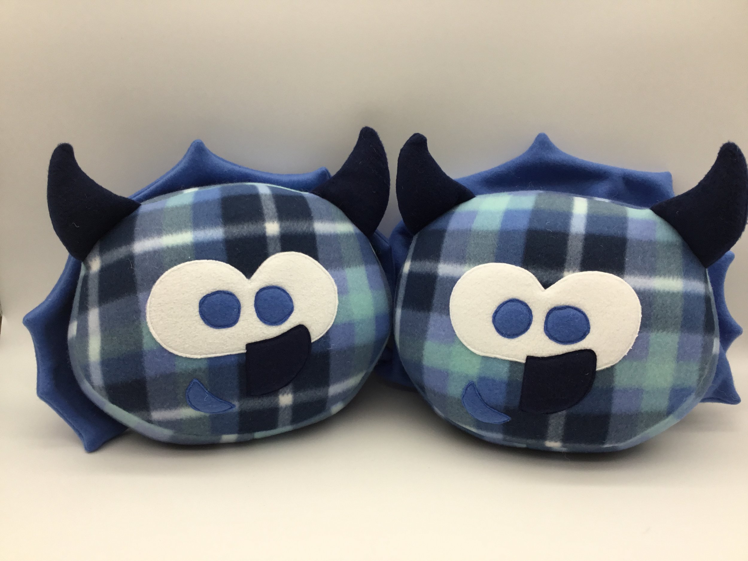 Blue Flannel Triceratops