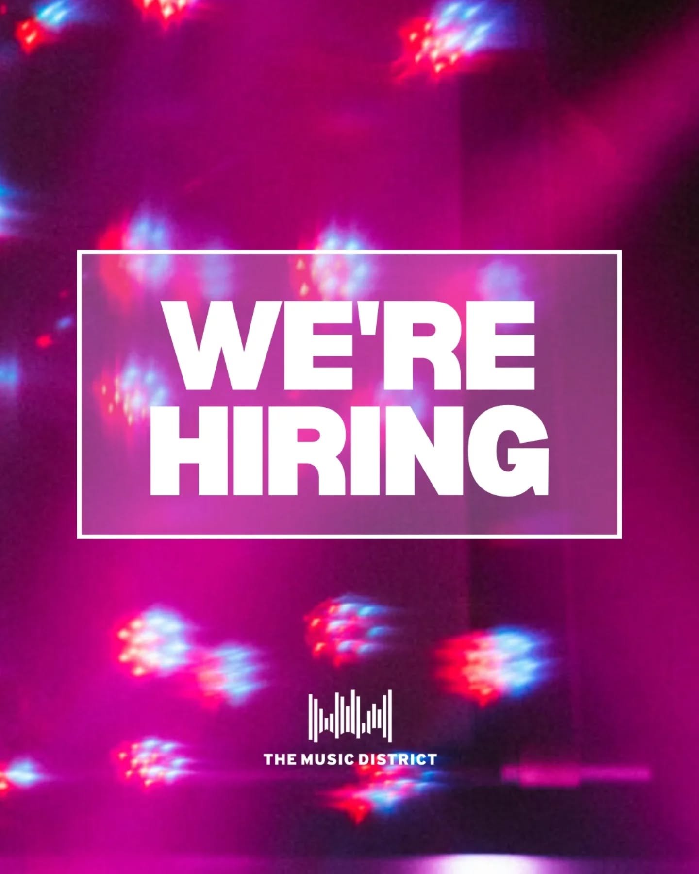 Join the Music District team! 🪩

We're hiring a part-time Tech Support staff member 🎤✨🎧💻

Are you passionate about music production, live sound, studio gear, and helping musicians thrive? We're looking for someone who brings technical expertise a