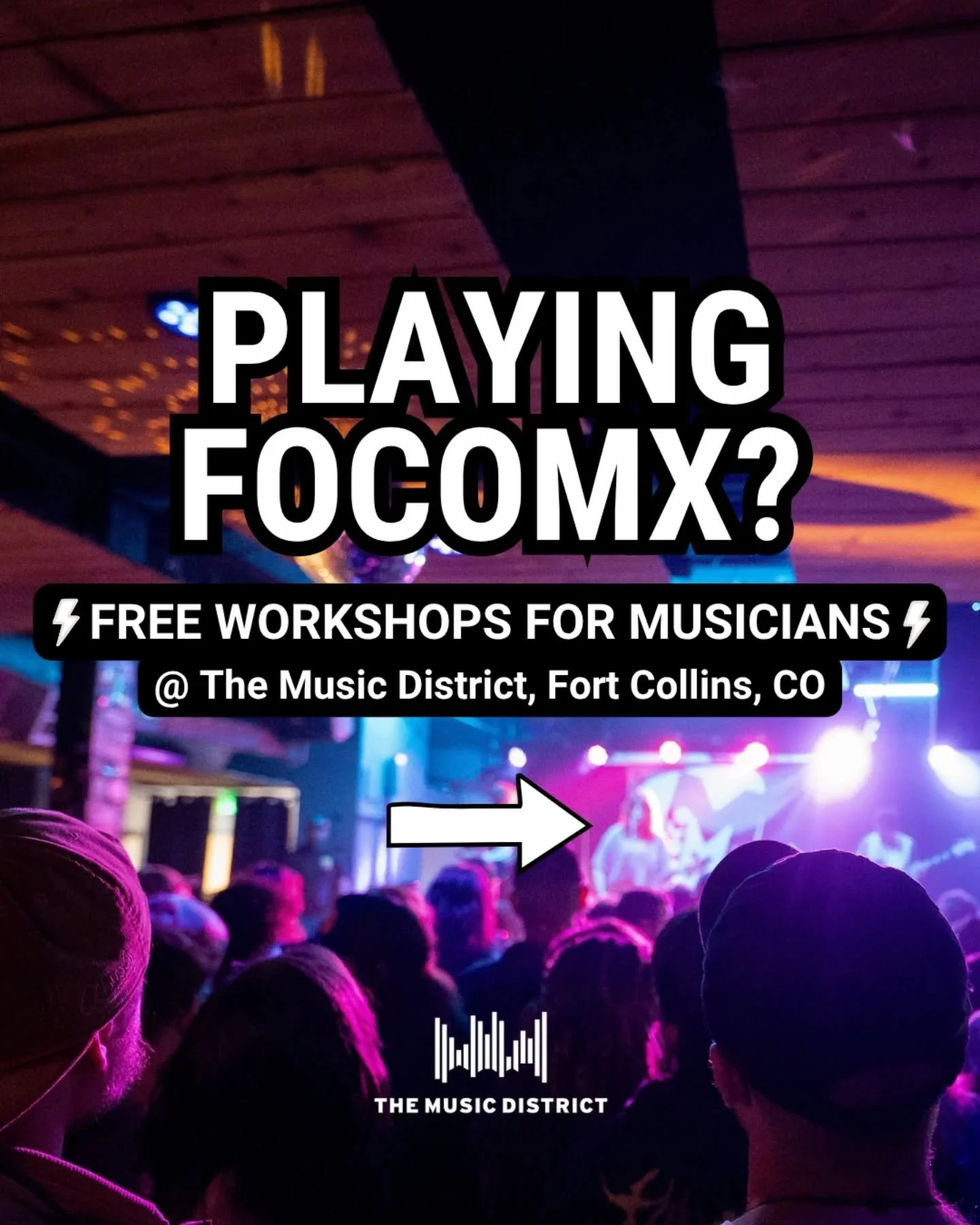 Hey musicians! We&rsquo;re hosting 3️⃣ workshops this month, starting tomorrow!

Wed, April 1 ⚡️ Take Your Music on the Road
Featuring Seattle artist manager, festival owner, and talent buyer Ryker (@callmeryker)&ndash;learn how to tour and grow your