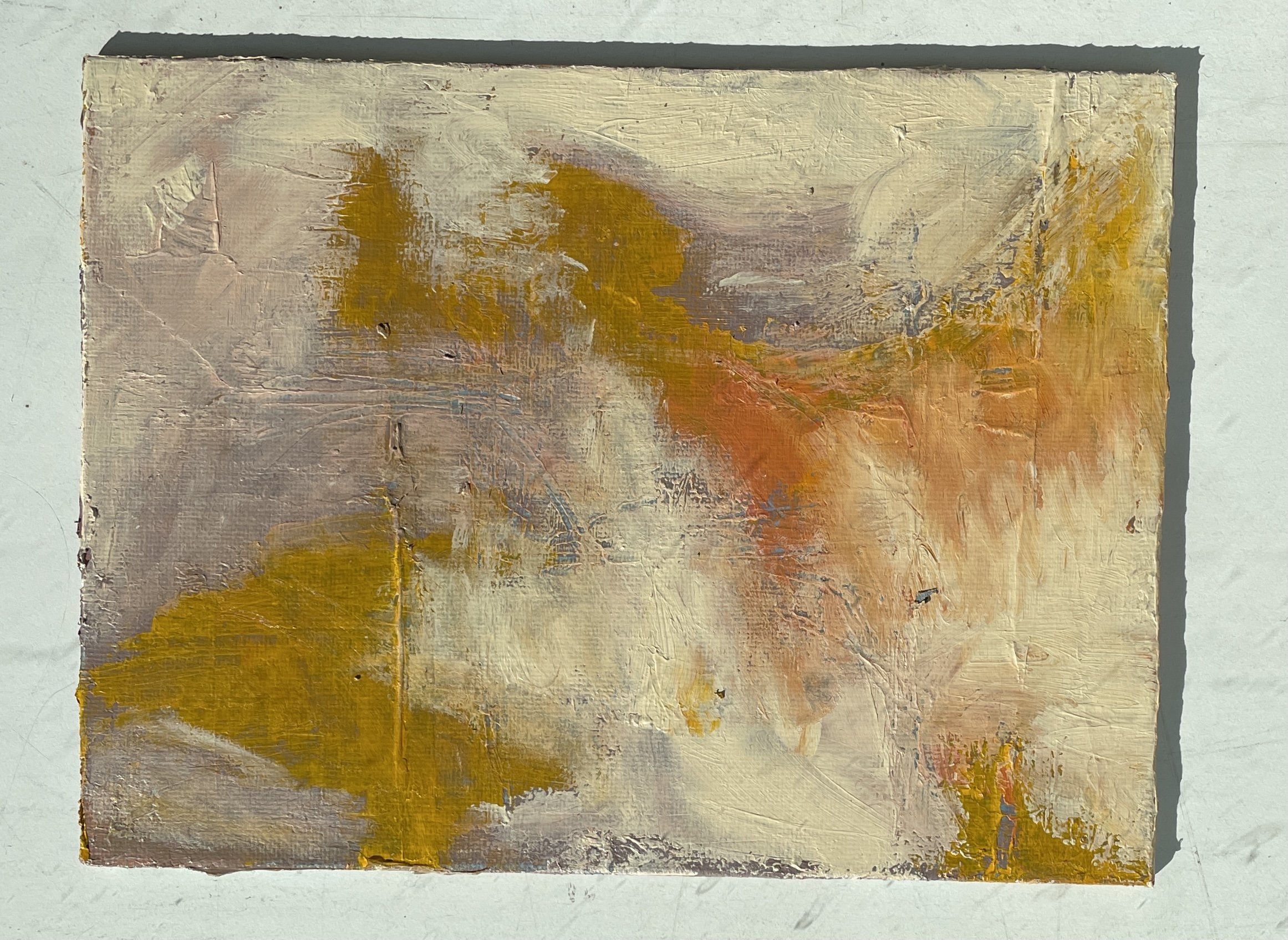 Space 2. Acrylic on Masonite. 4 x 6"