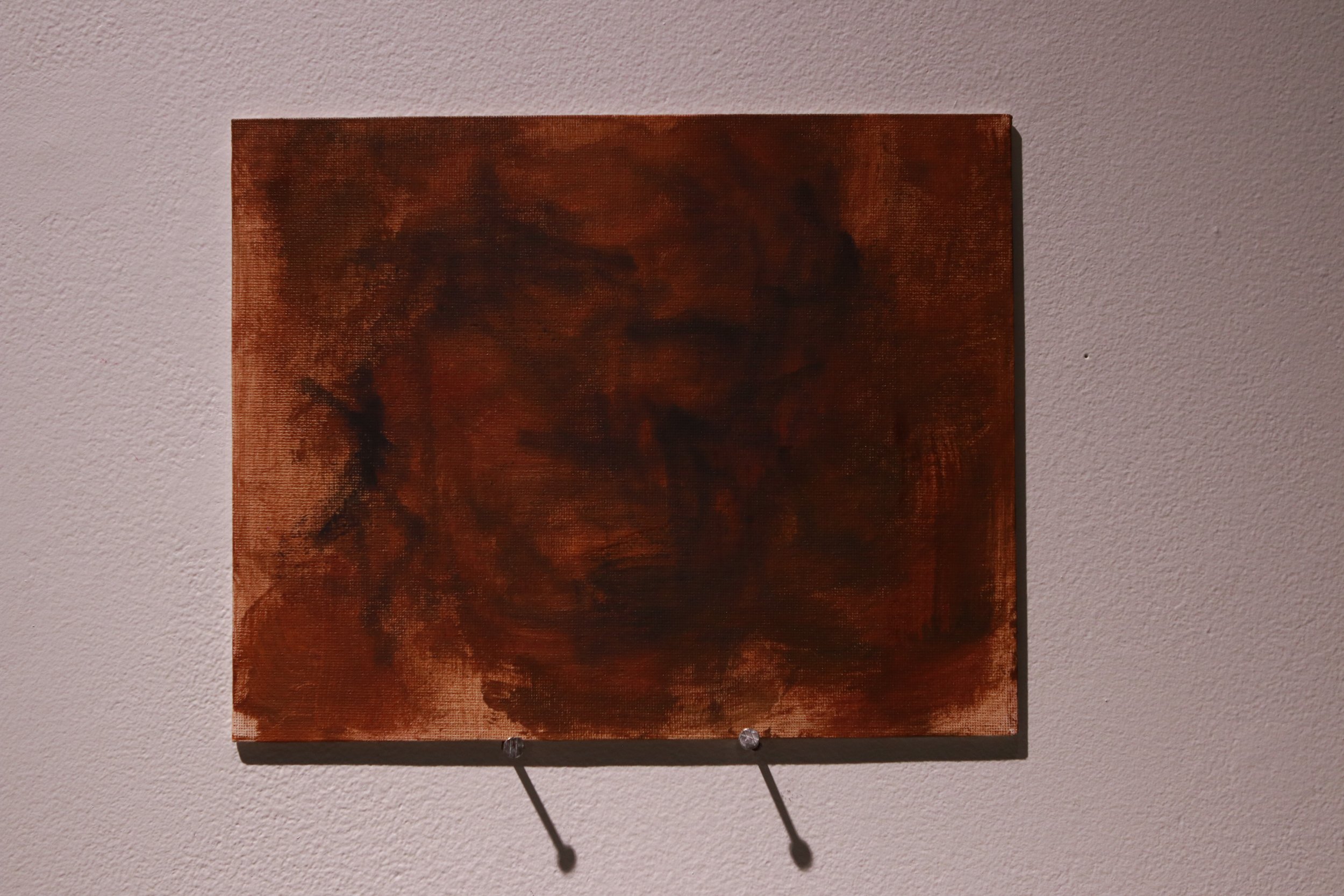 Stain 1. oil on canvas board. 5 x 7"