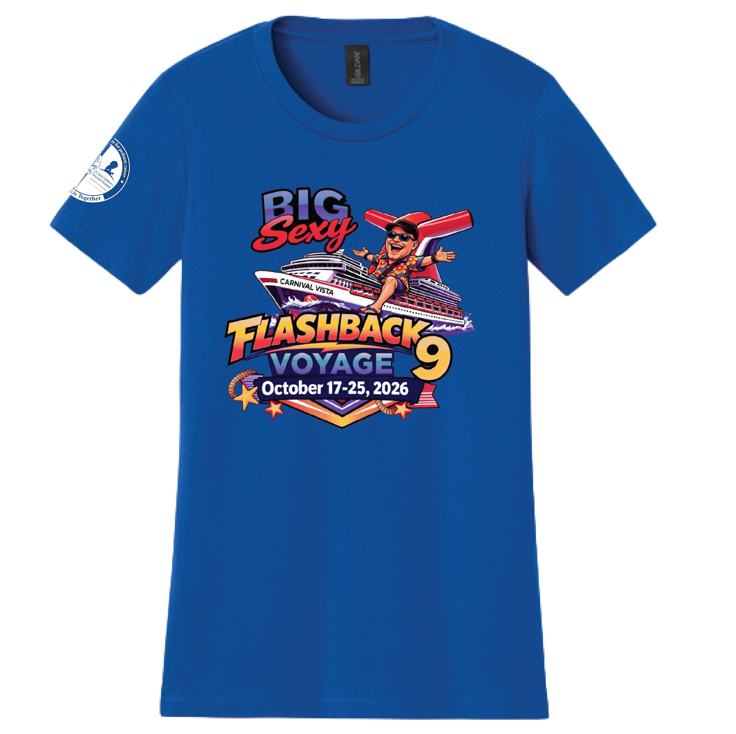 (BIG SEXY FLASHBACK) - 65000L Gildan Softstyle® Women’s Midweight Tee - ROYAL