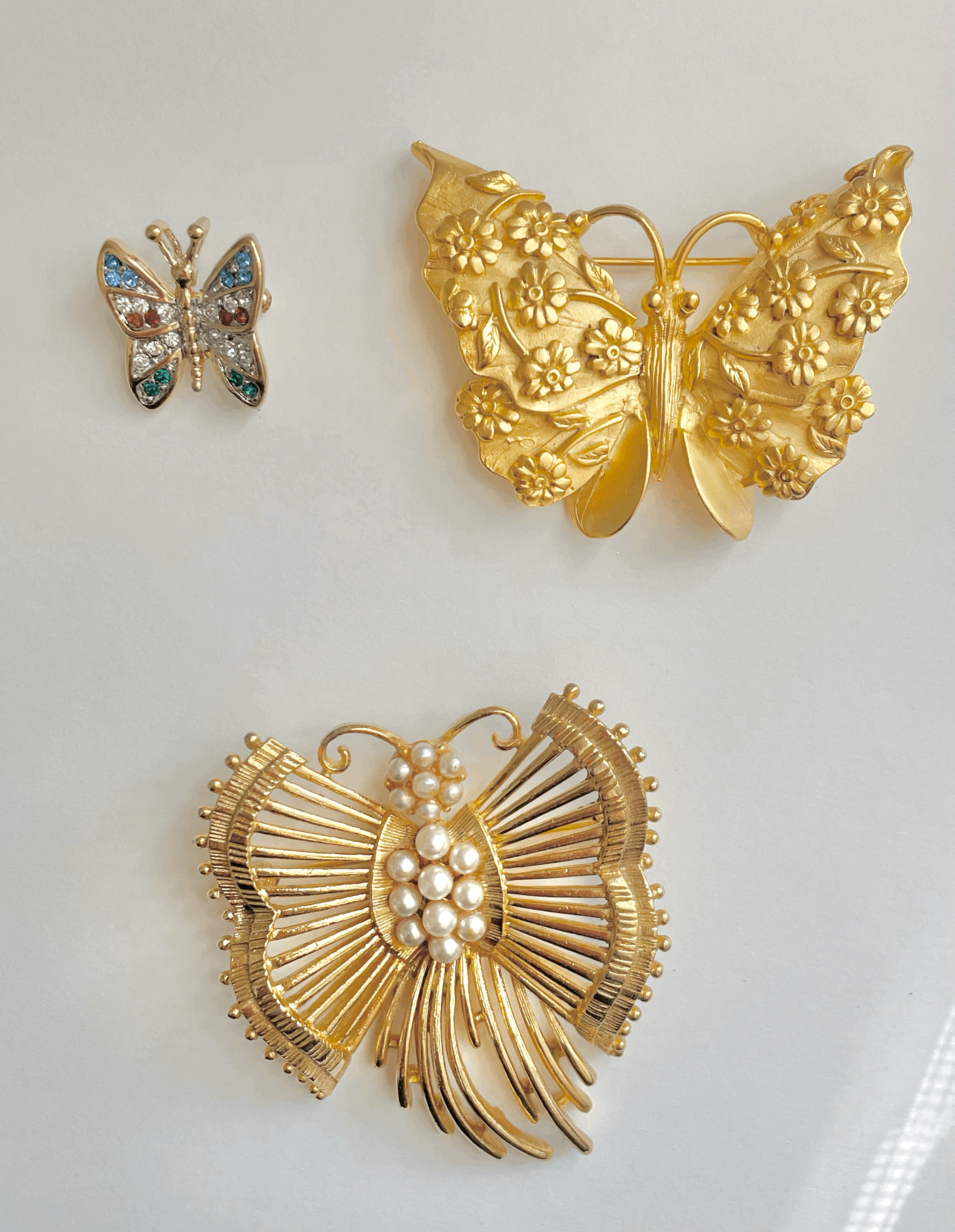 Vintage Butterfly brooches