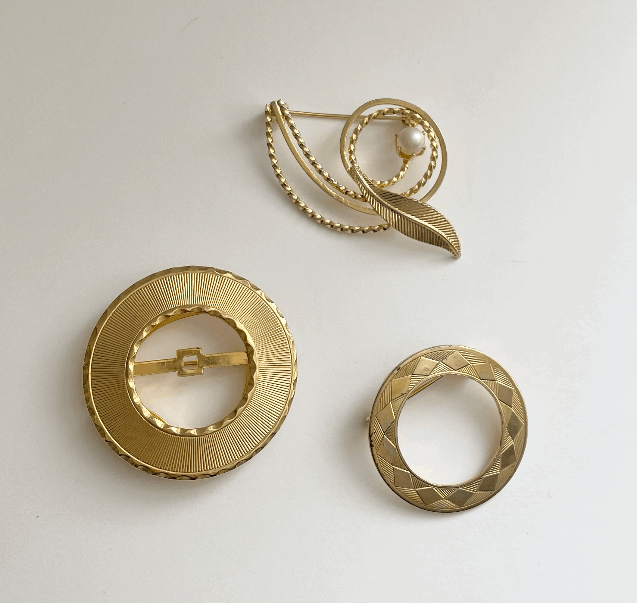 Vintage Circle Brooches