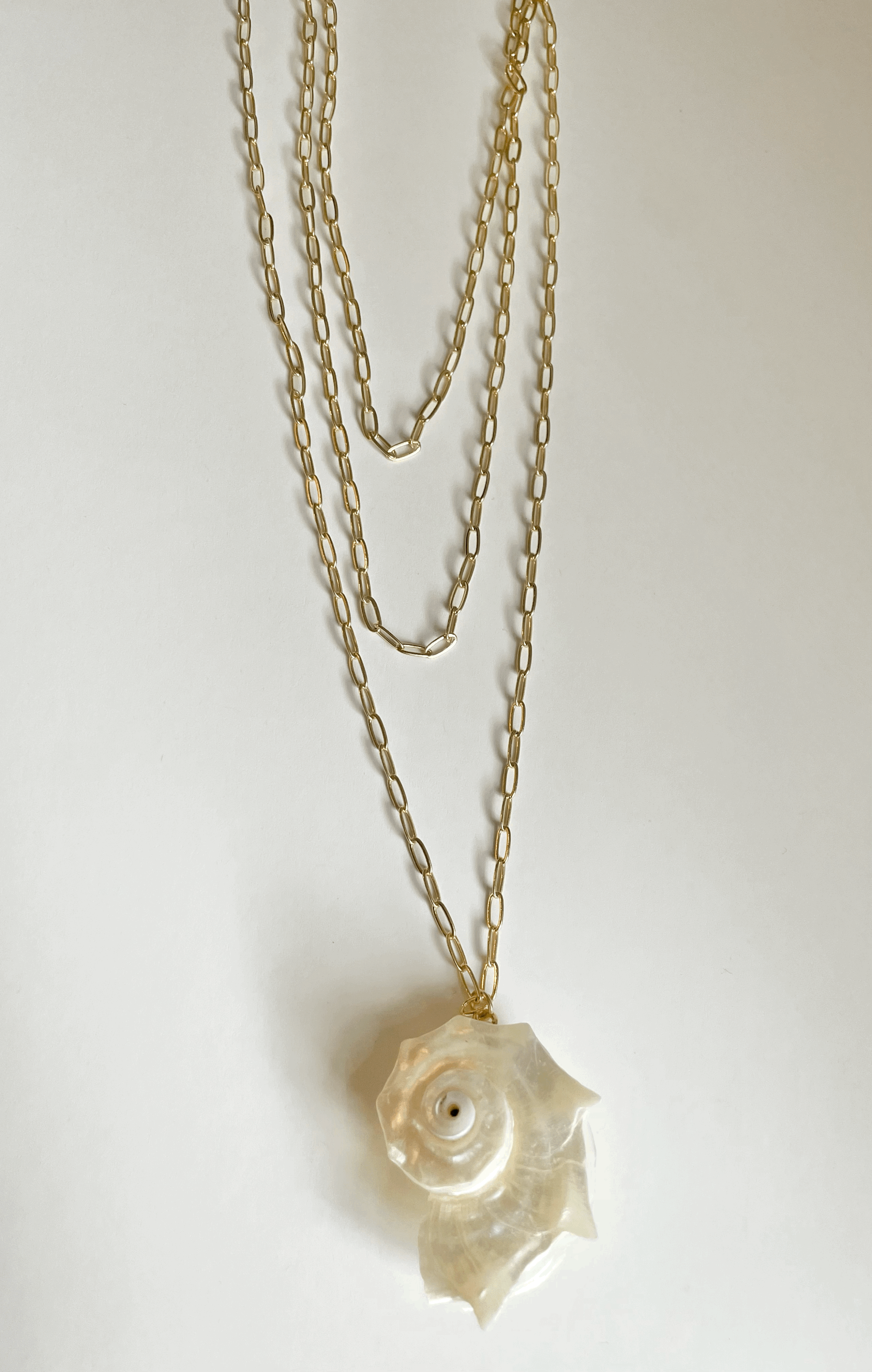 Extra Long Vineyard Shell Necklace