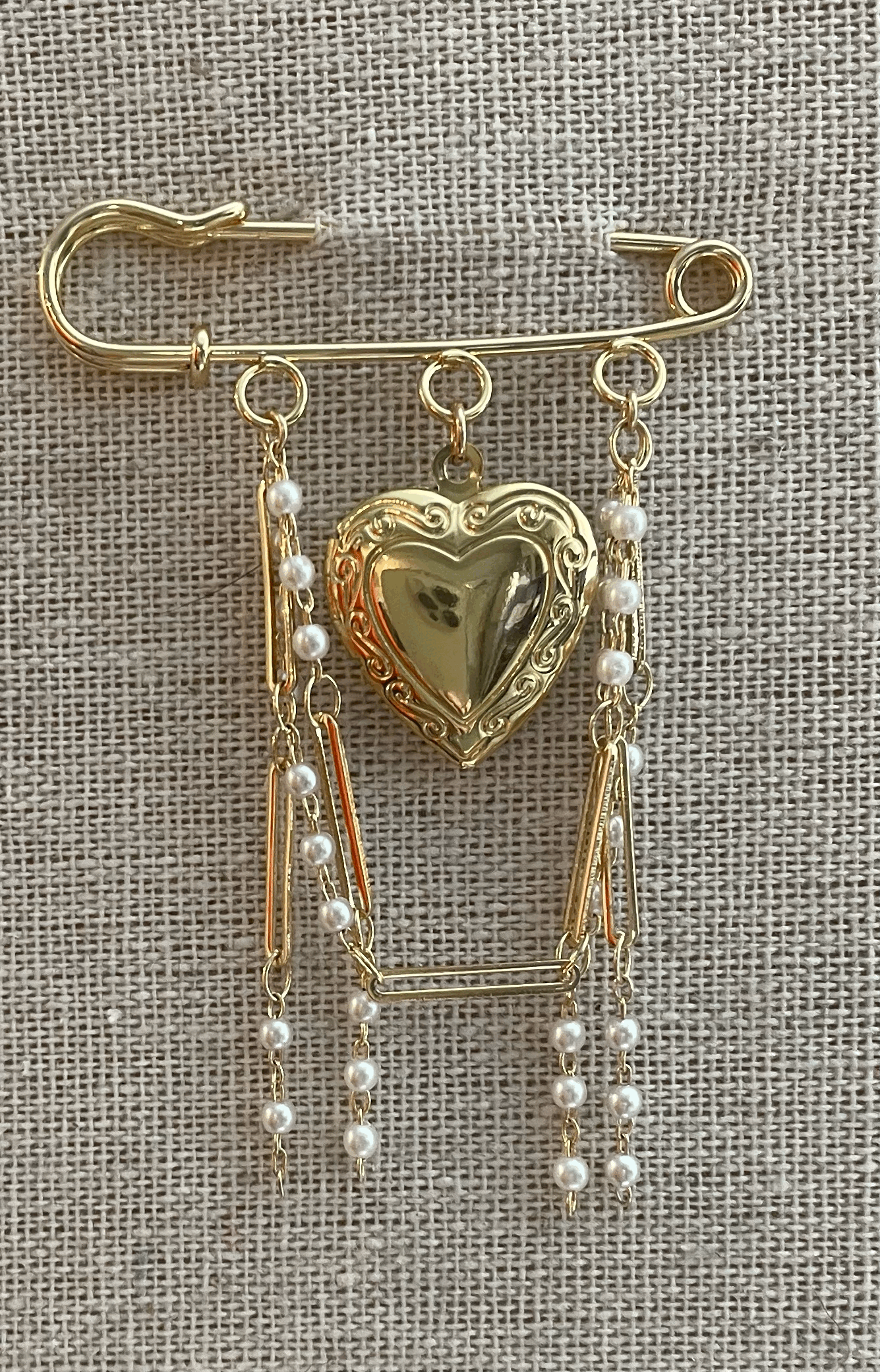 Perla Locket Brooch