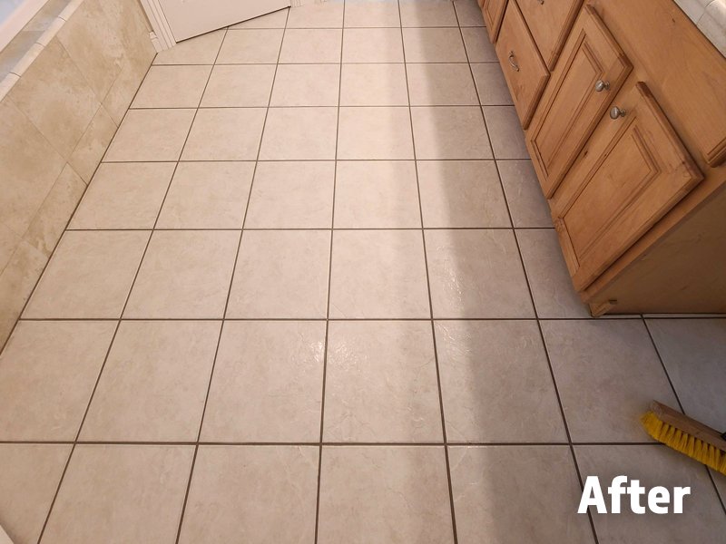 Tile floor cleaning service in Redding